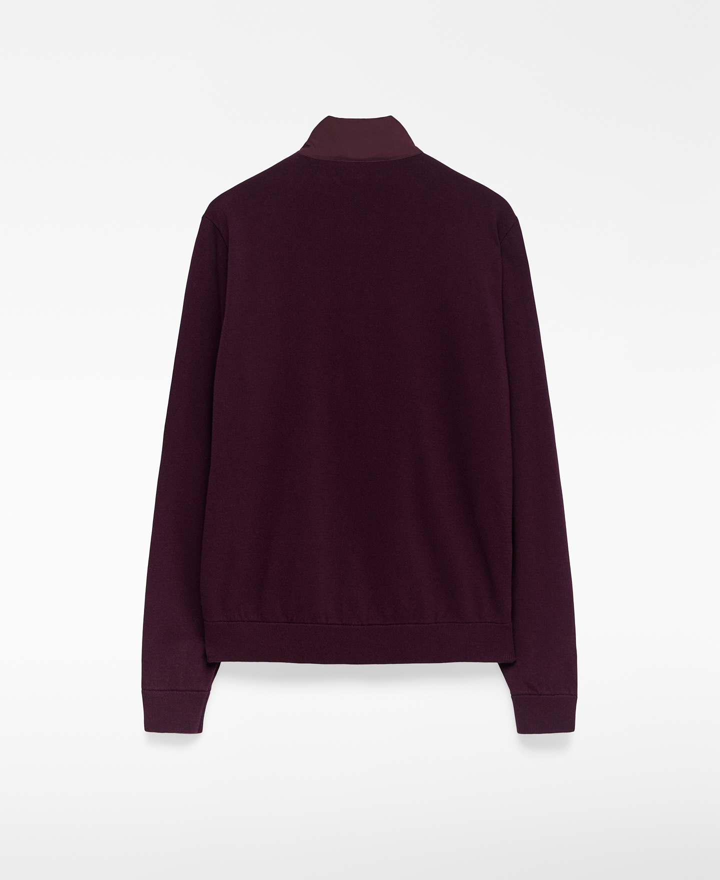 Knit and nylon cardigan man image number 5