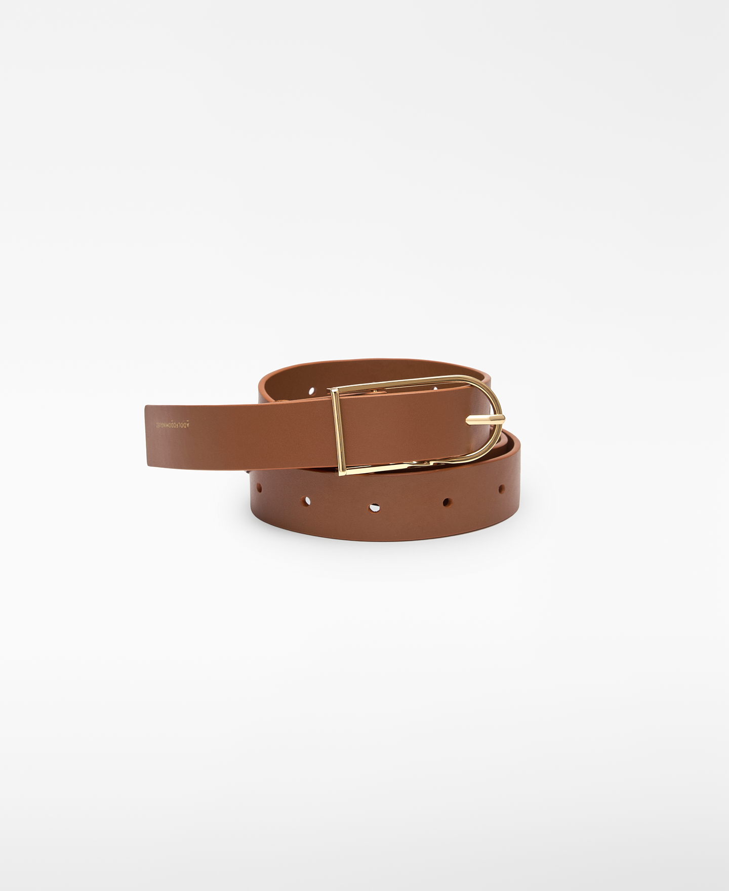 Cintur&oacute;n piel hebilla alargada image number 1