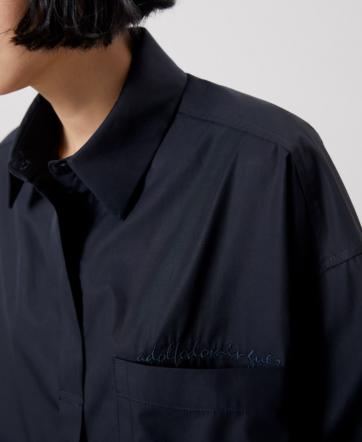 Cotton rounded volume shirt image number 3