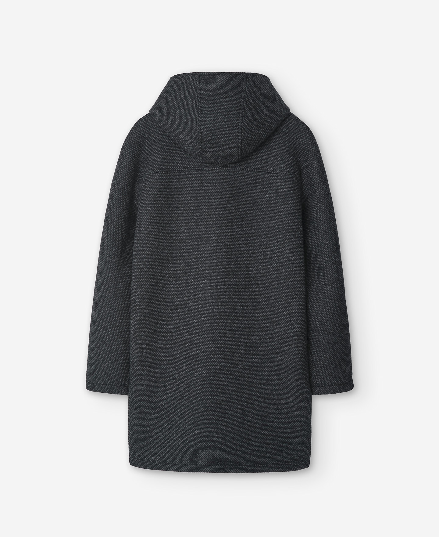 Long navy blue coat for men image number 5
