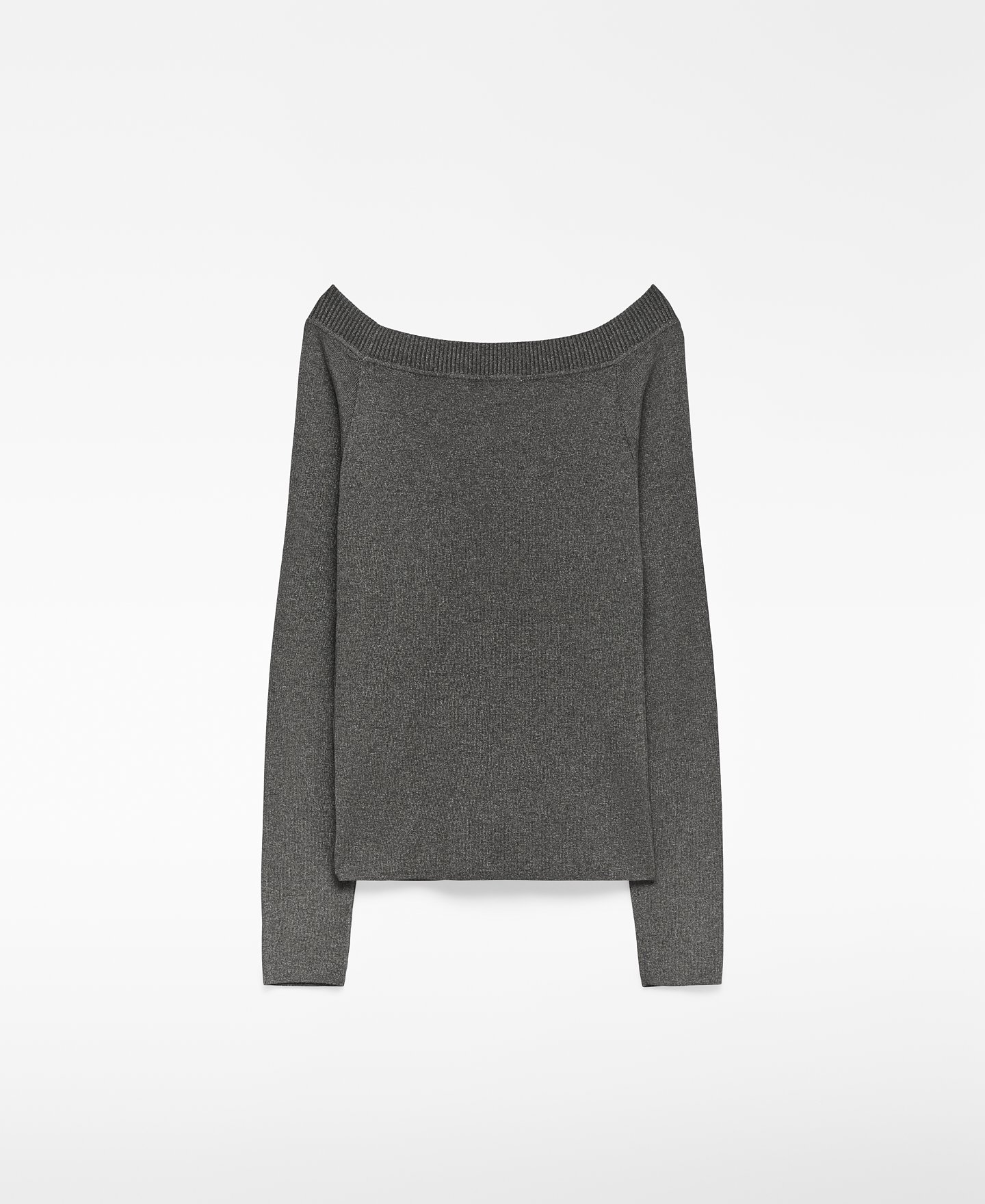 Metallic knit sweater woman image number 5