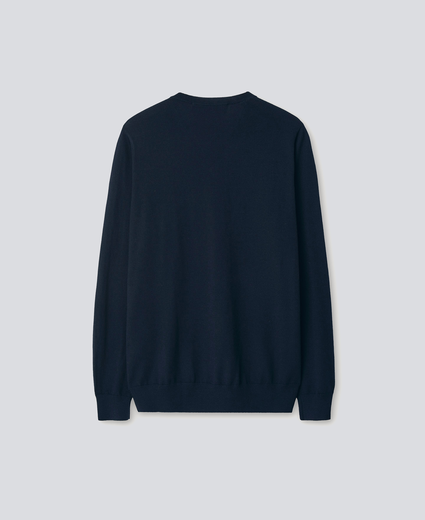 Jersey lana merino cuello pico hombre image number 5