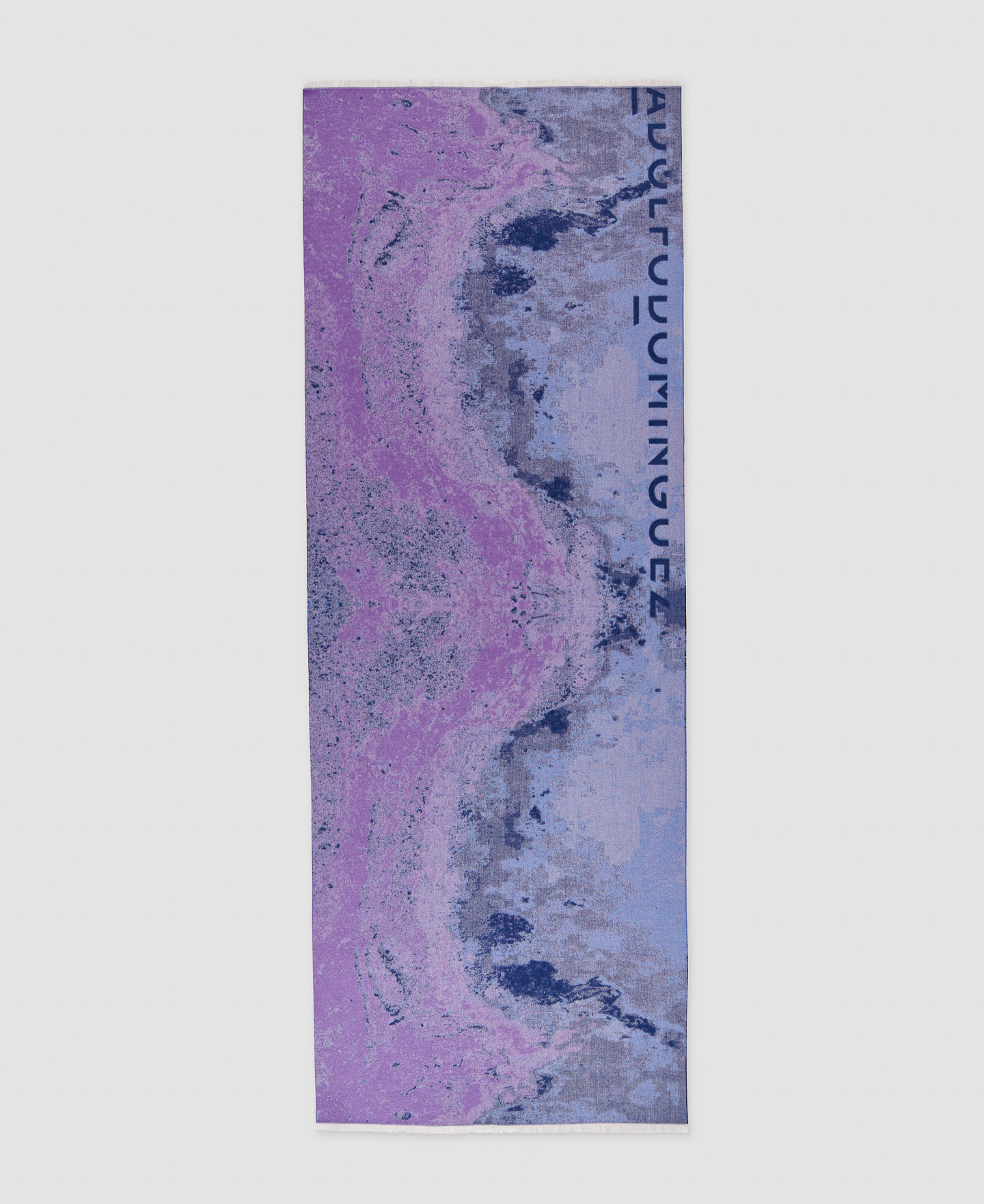 Jacquardized print scarf image number 0