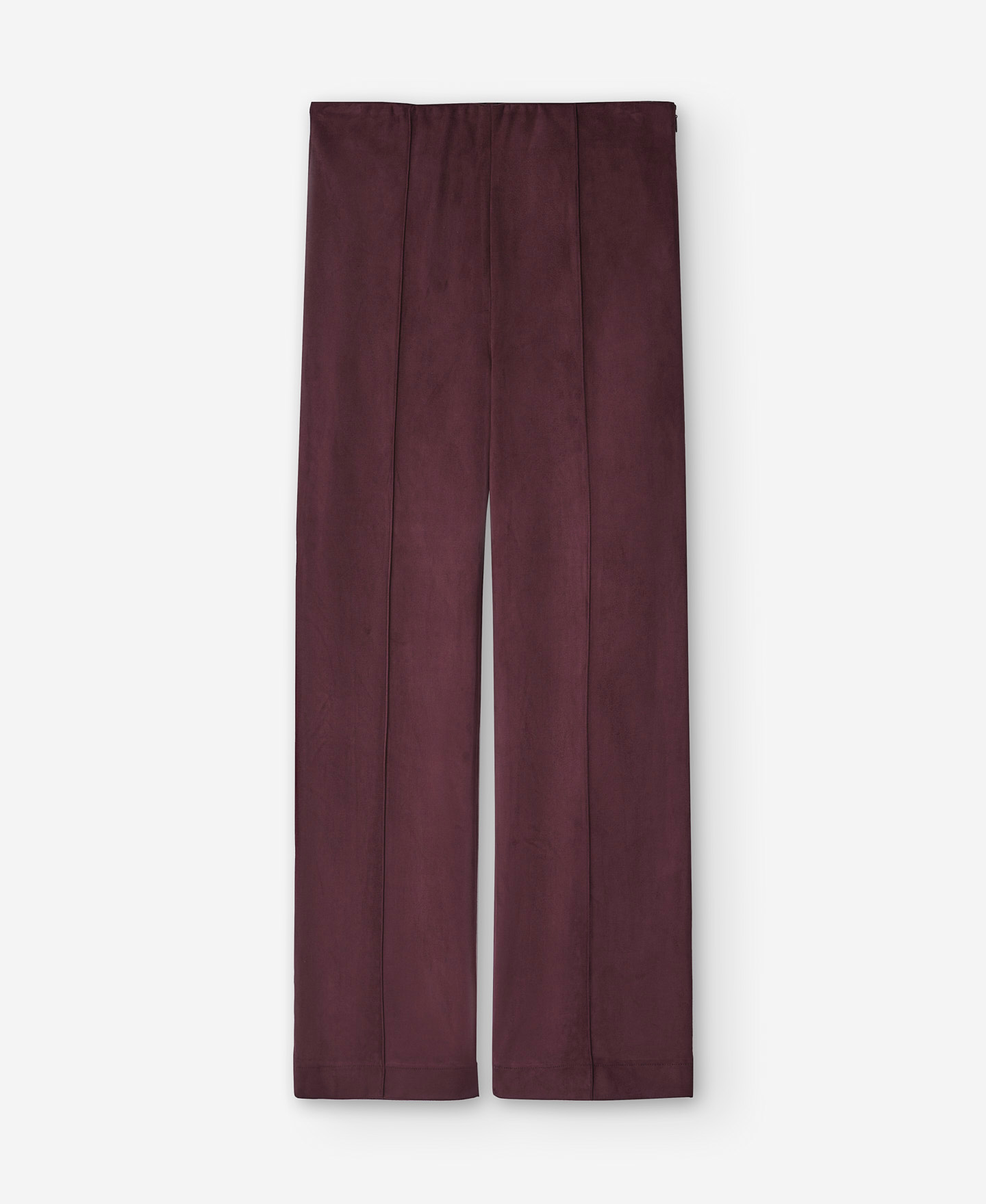 Faux sueden ankle-length trousers women image number 4