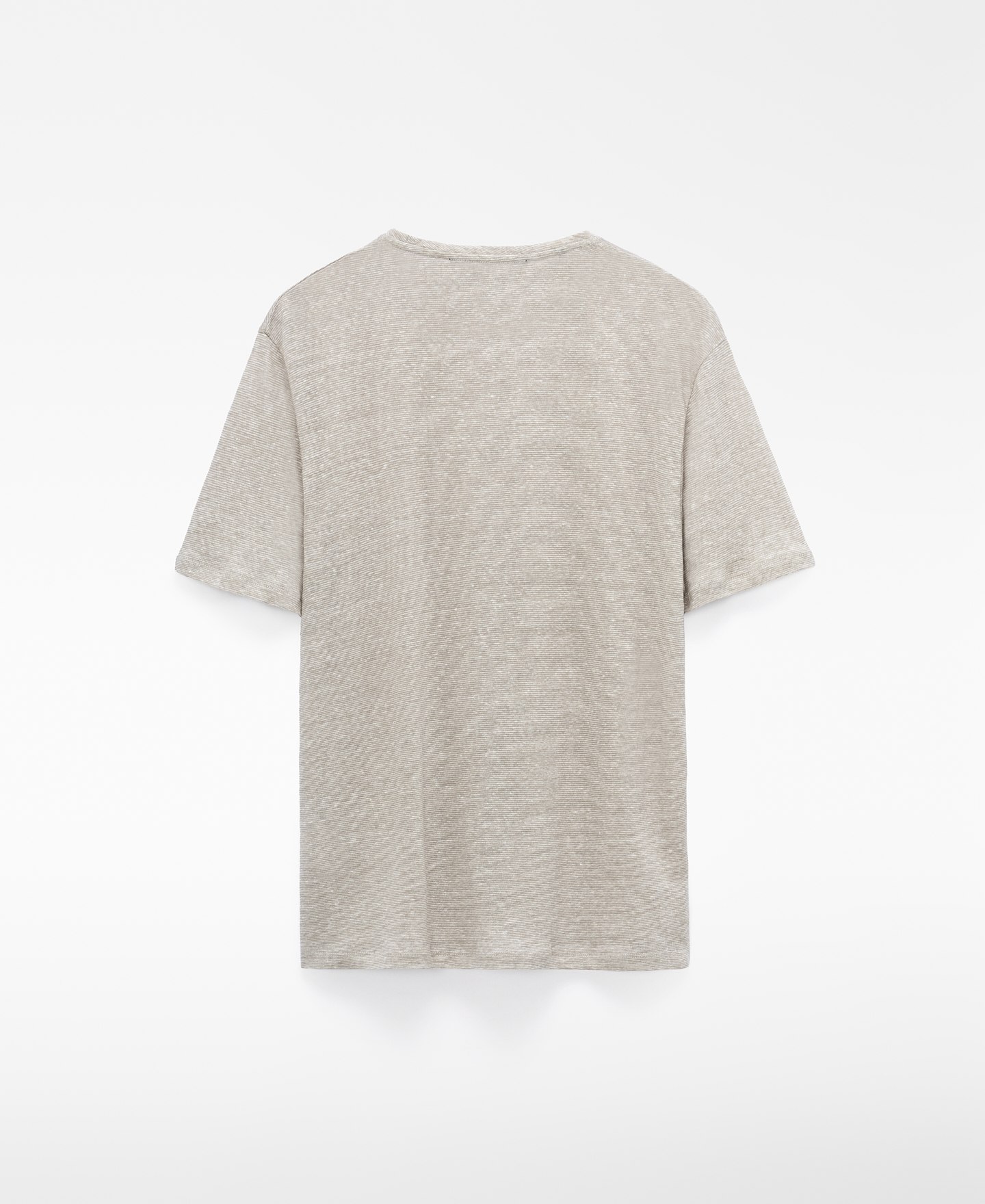 European linen heathered T-shirt image number 5