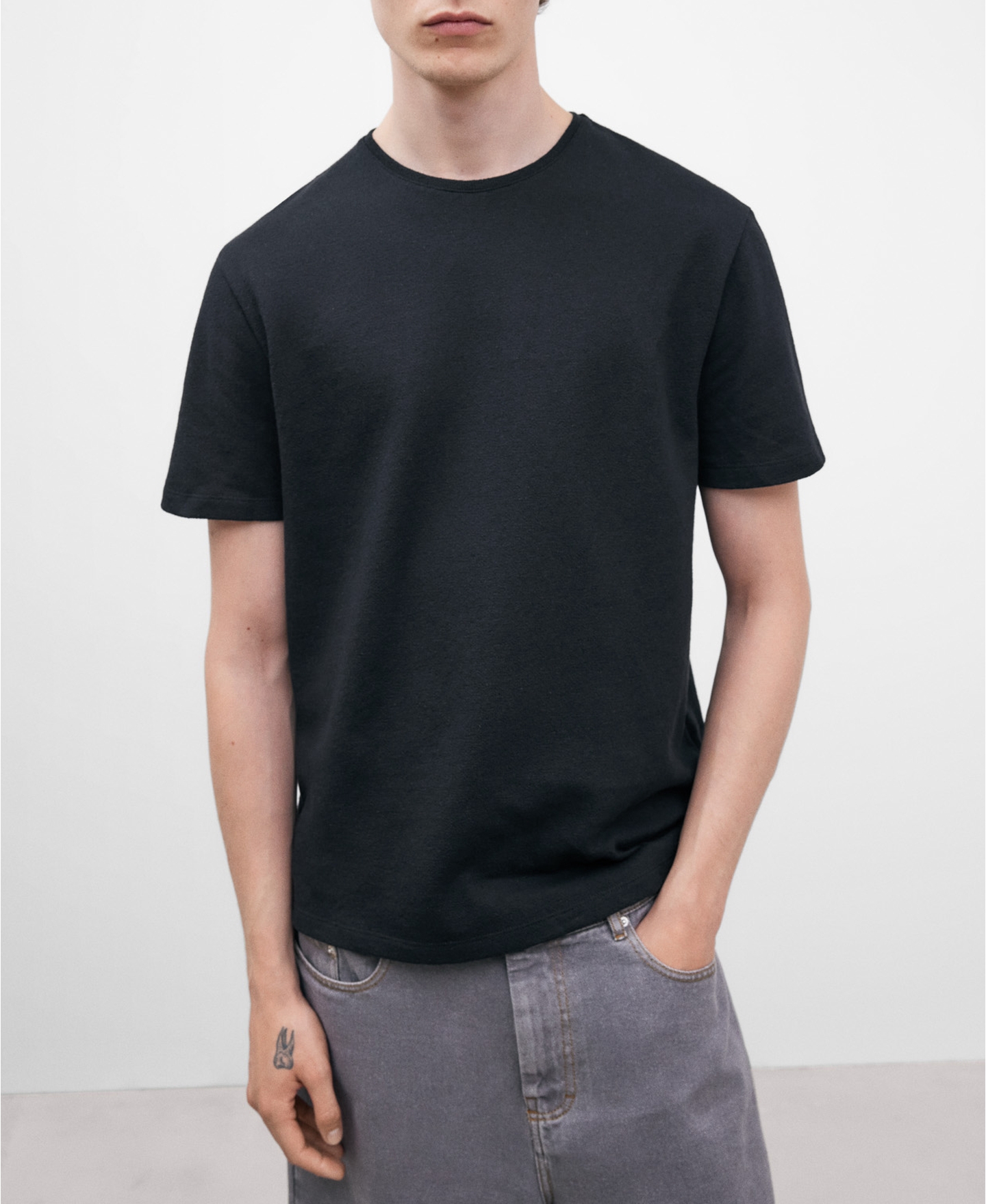 Organic cotton black T-shirt image number 0