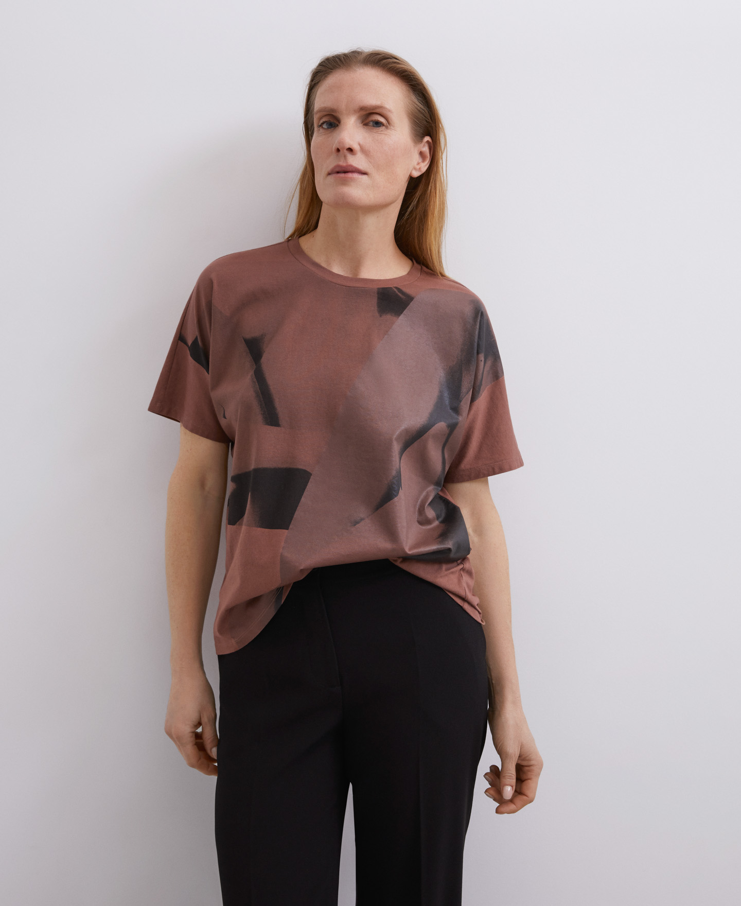 Pink recycled cotton t-shirt image number 1
