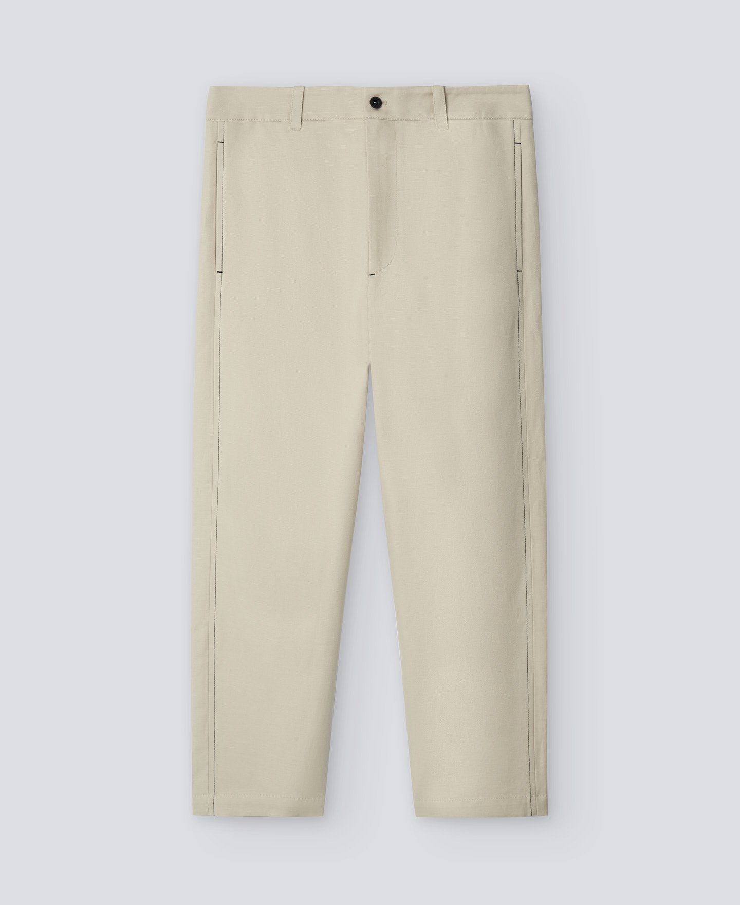 Cotton linen trousers for man image number 4
