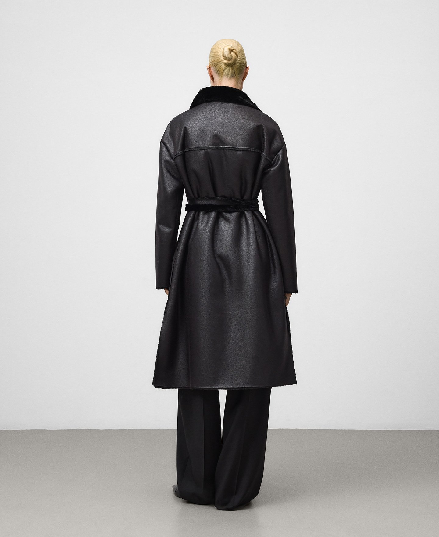 Non-Leather double-faced coat woman image number 2
