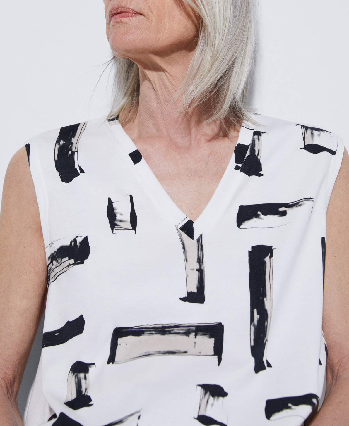Mercerised cotton printed T-shirt image number 3