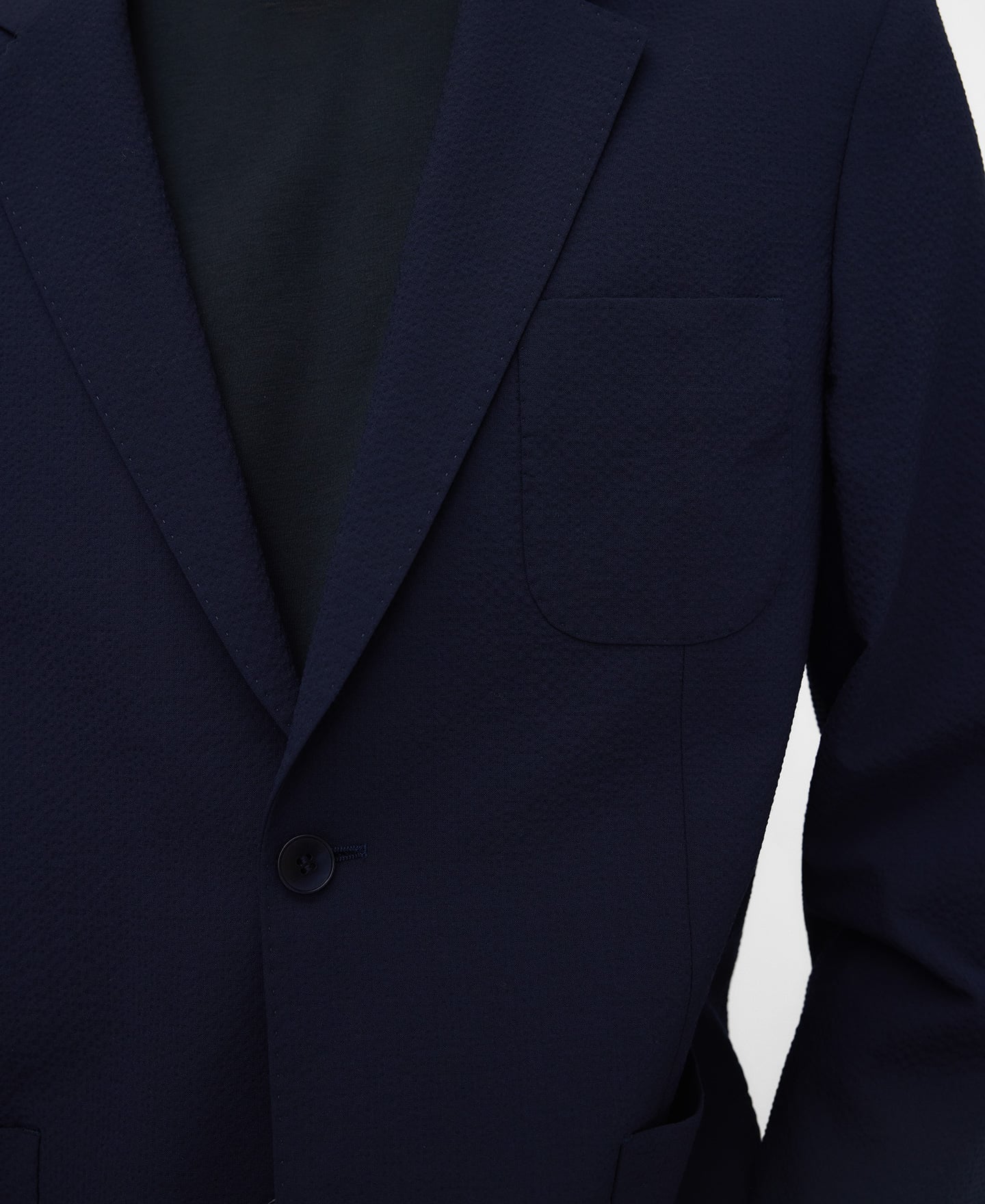 Seersucker tailored blazer image number 3
