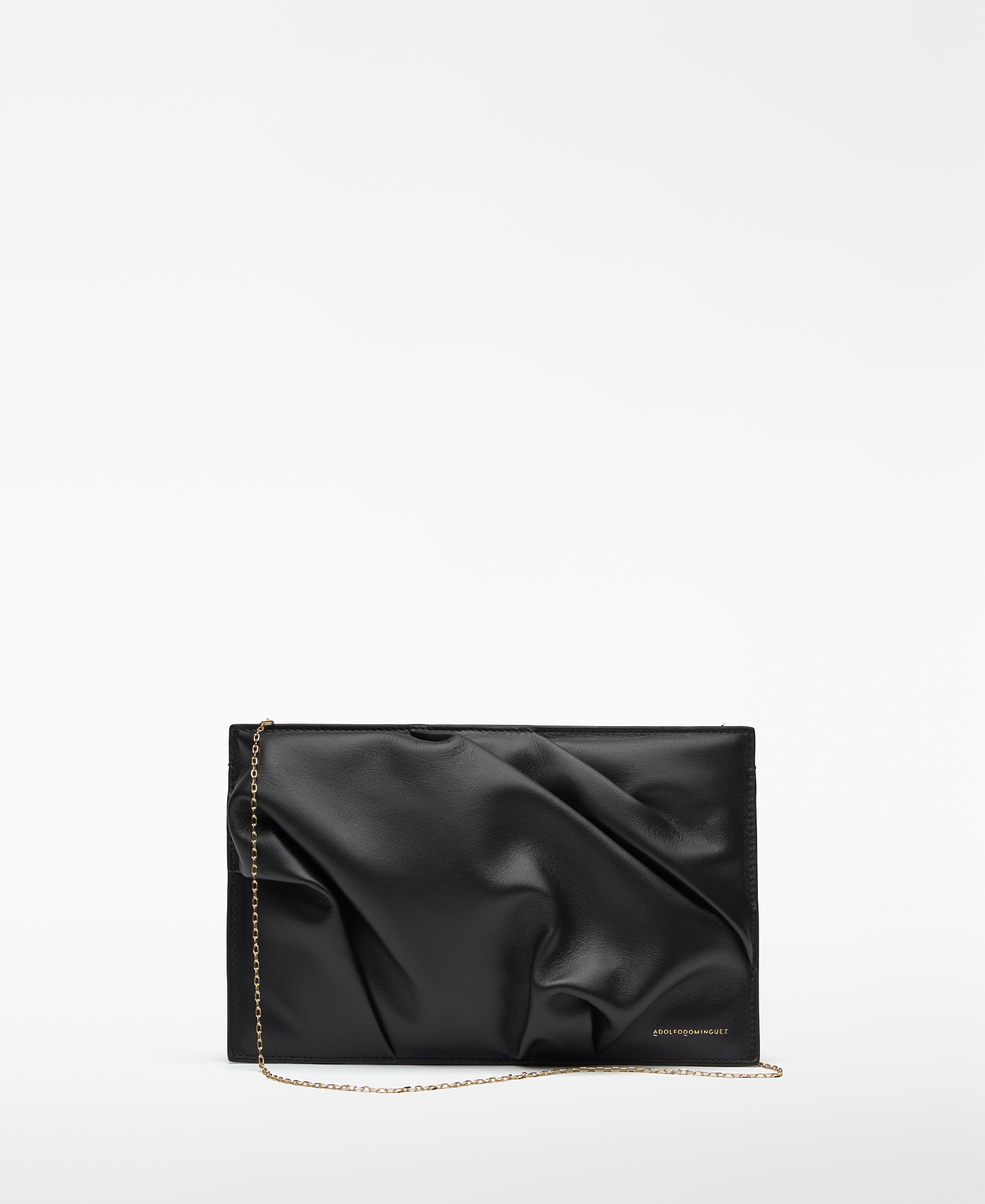 Gepolsterte Clutch aus weichem Leder image number 0