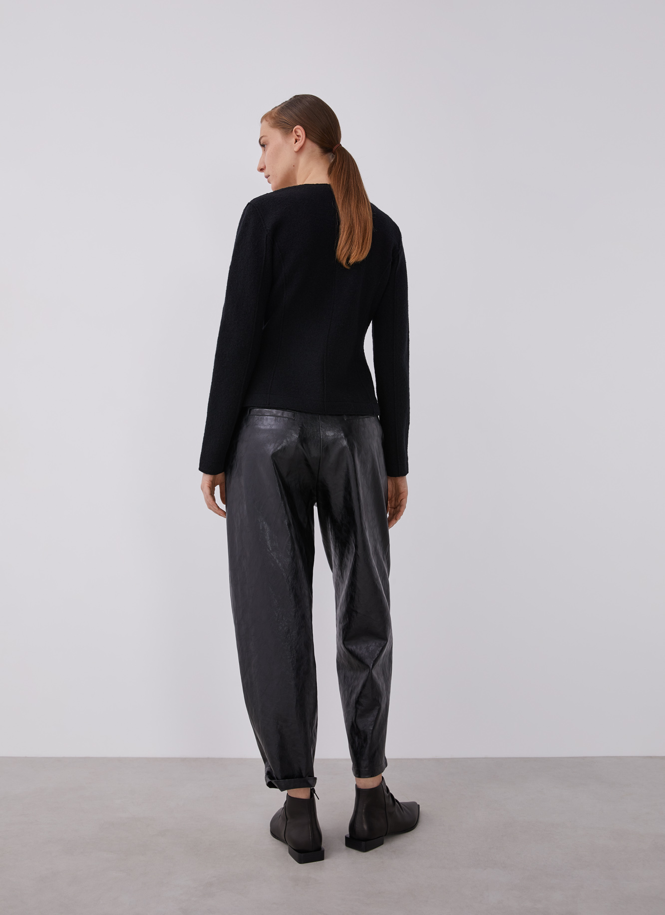 Merino wool crossed jacket image number 1