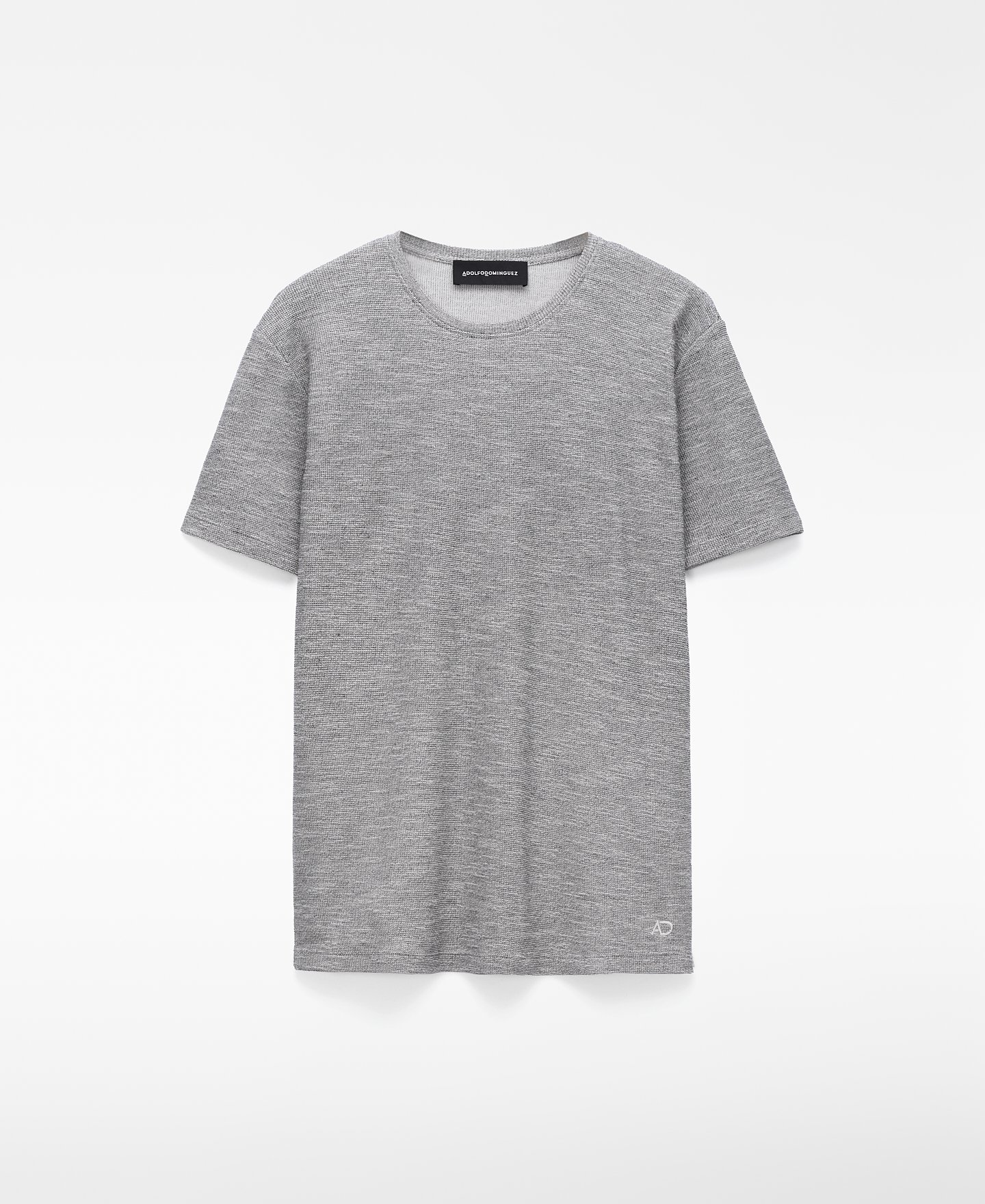 Micro-textured T-shirt man image number 0