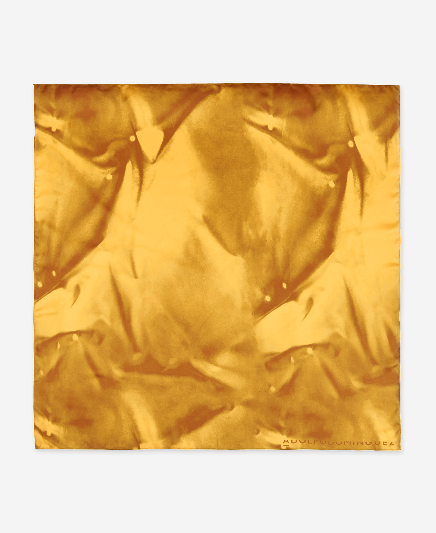 Turmeric yellow printed scarf image number 0