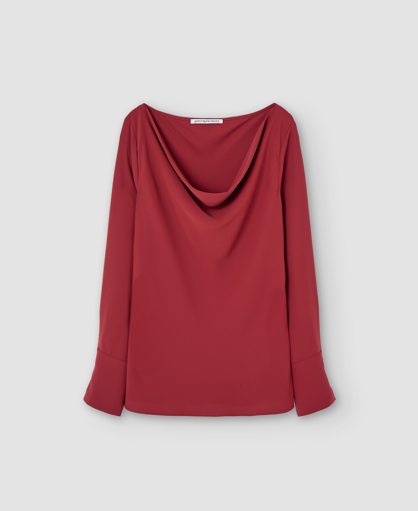 Recycled materials draped blouse image number 4