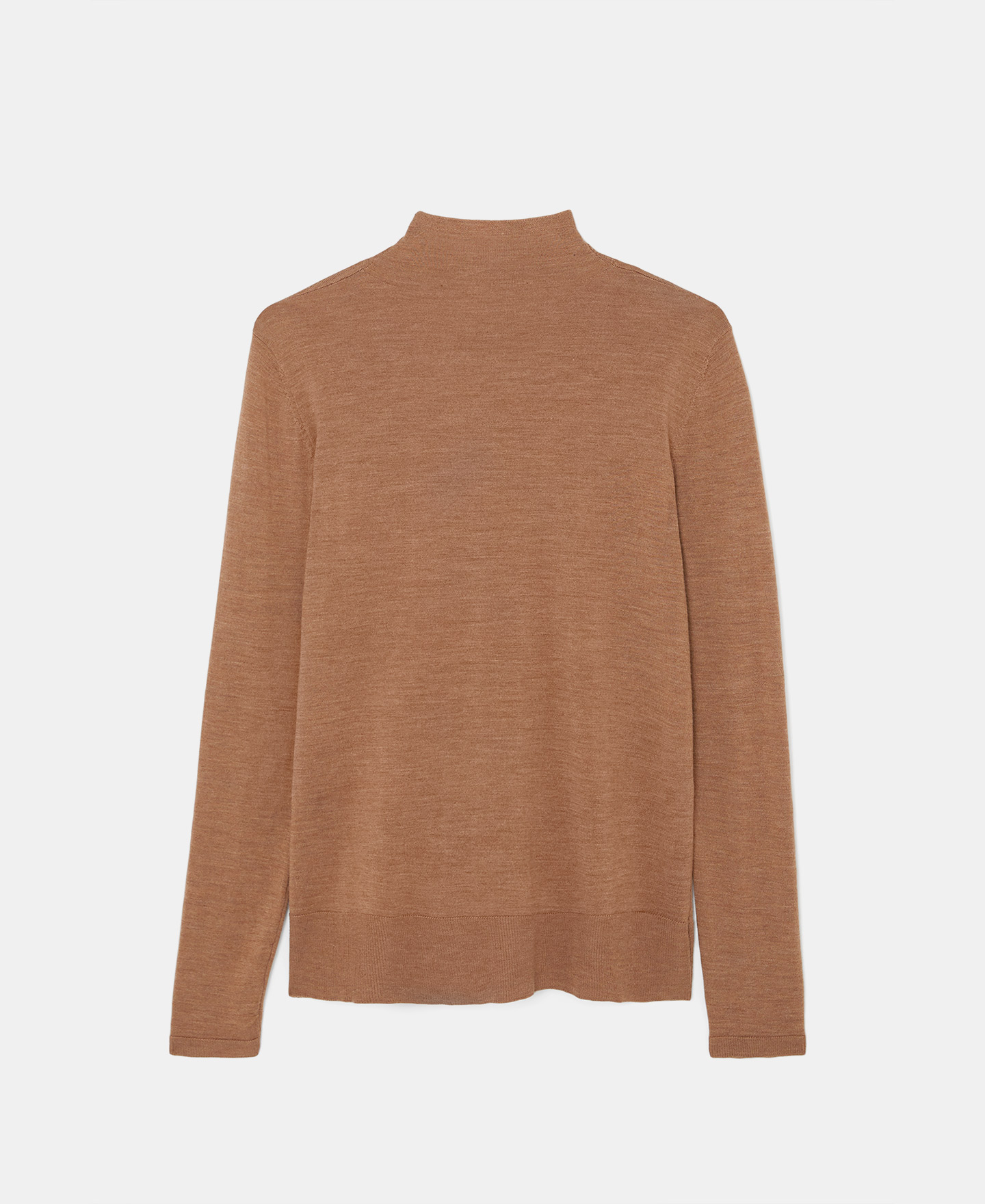 Jersey cuello alto en lana merino image number 5