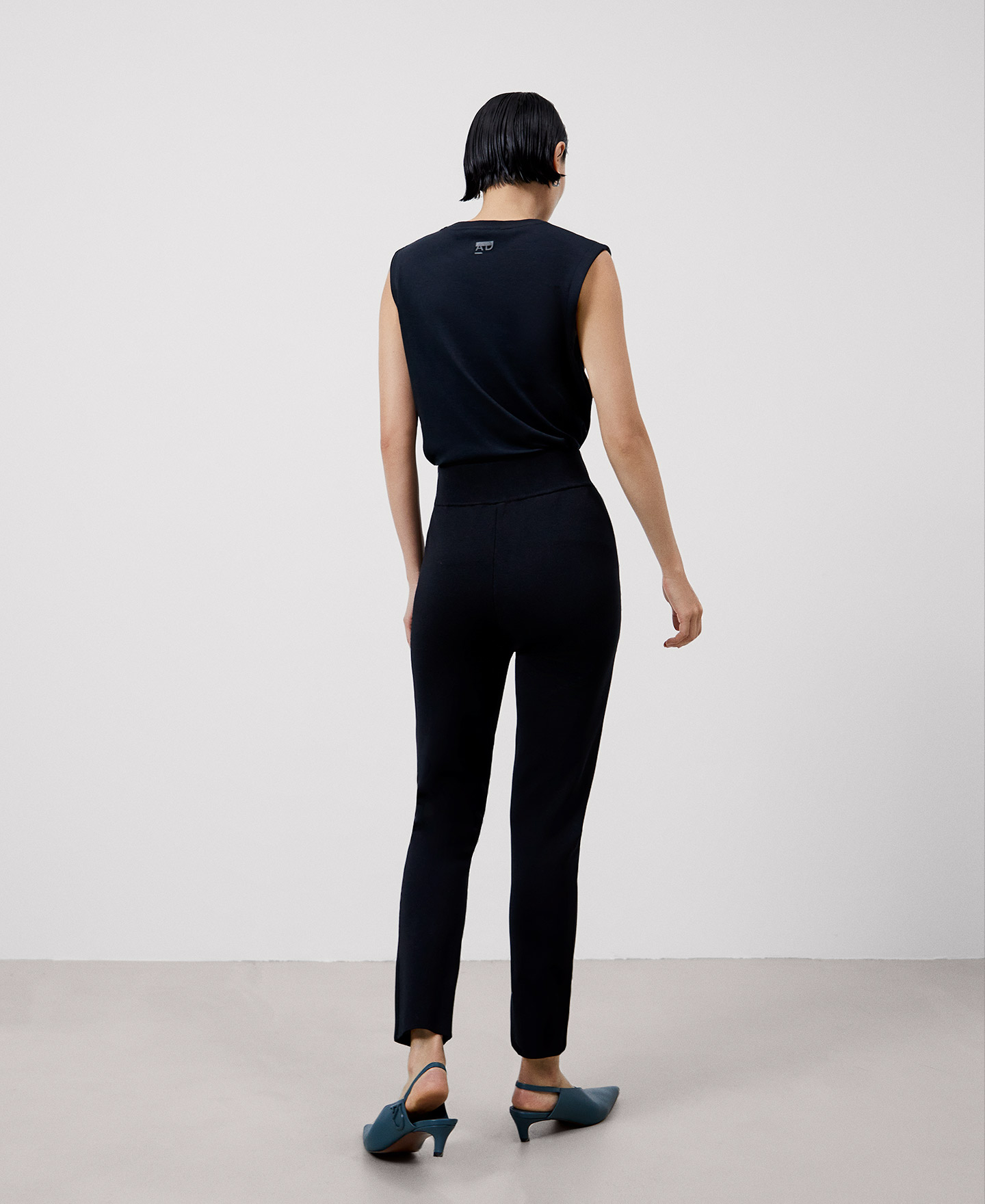 Recycled nylon skinny trousers image number 2