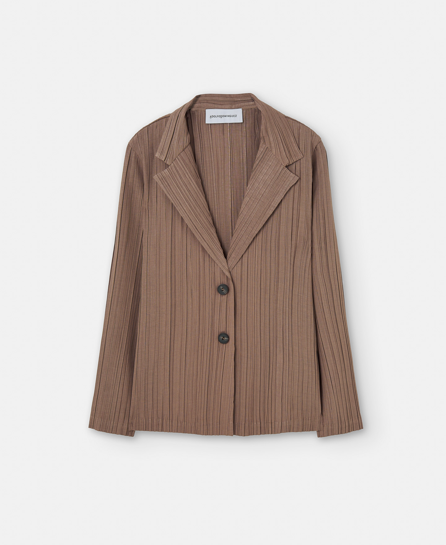 Crinkle blazer with button fastening image number 4