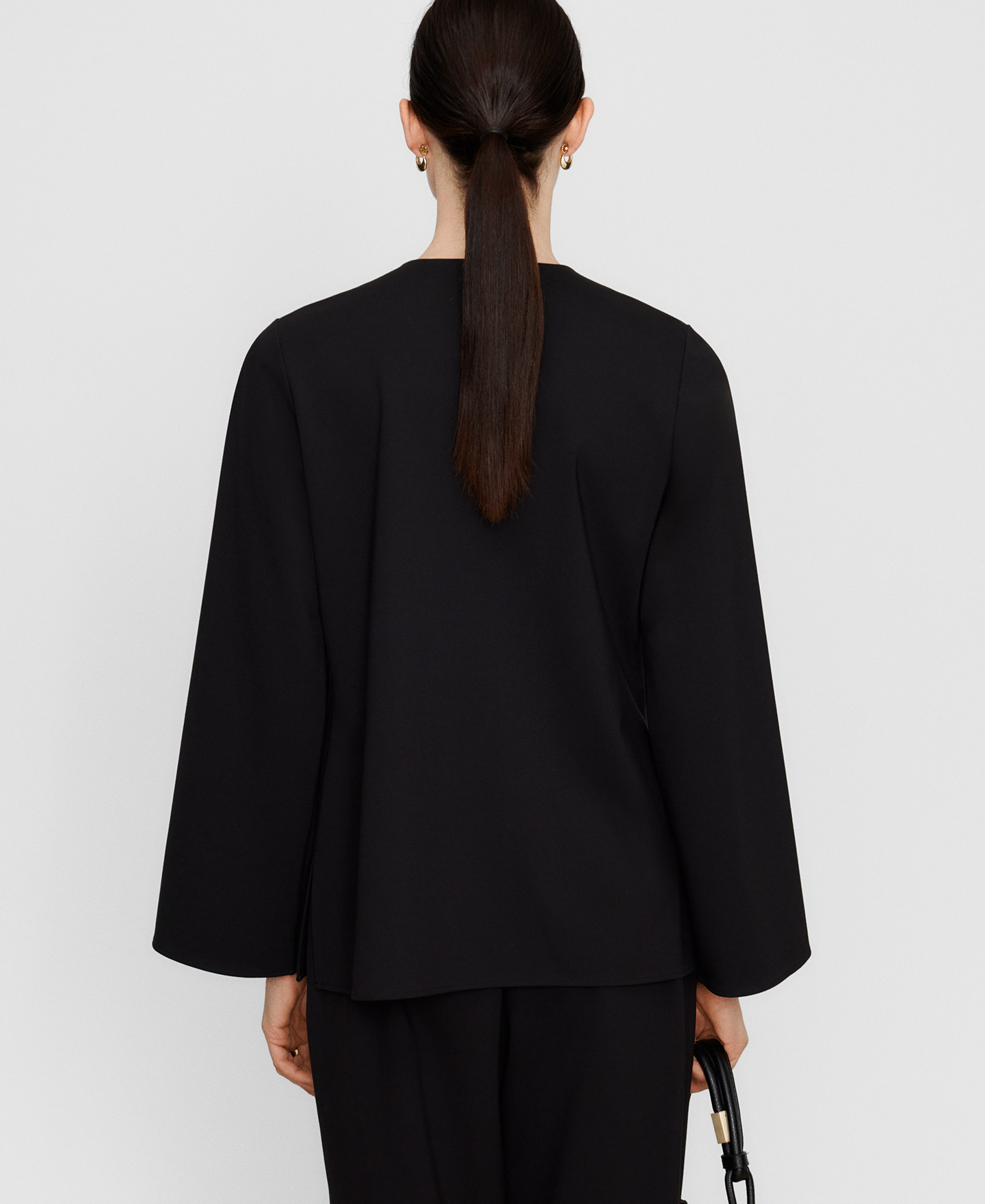 A-line top with concealed button closure image number 2