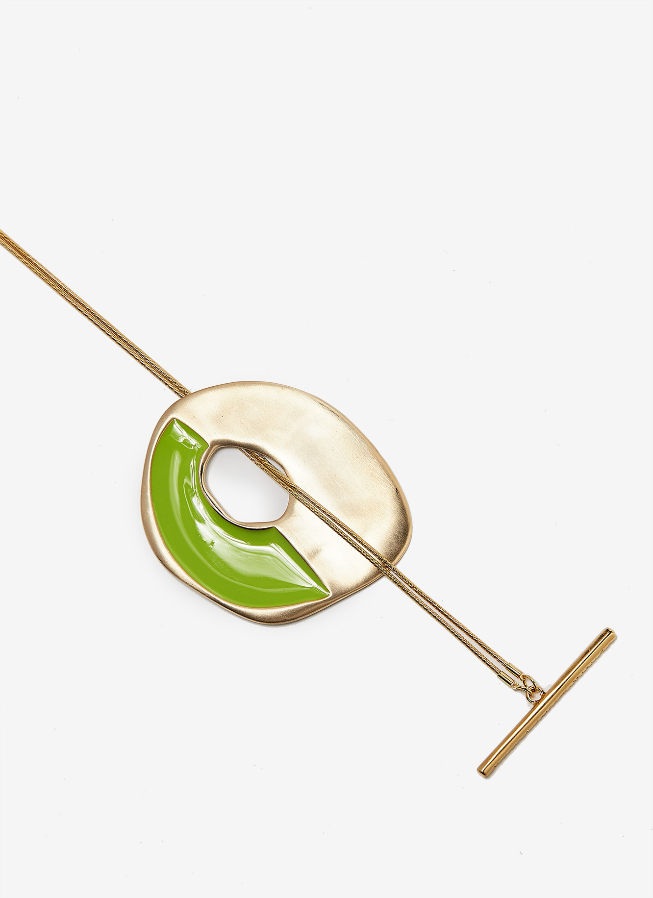 Collar largo en metal y resina image number 2