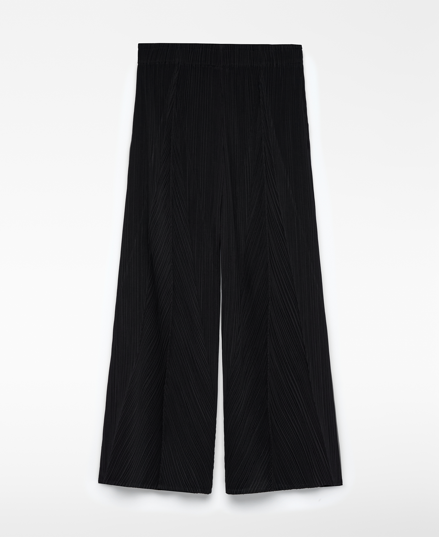 Crinkle palazzo trousers woman image number 5