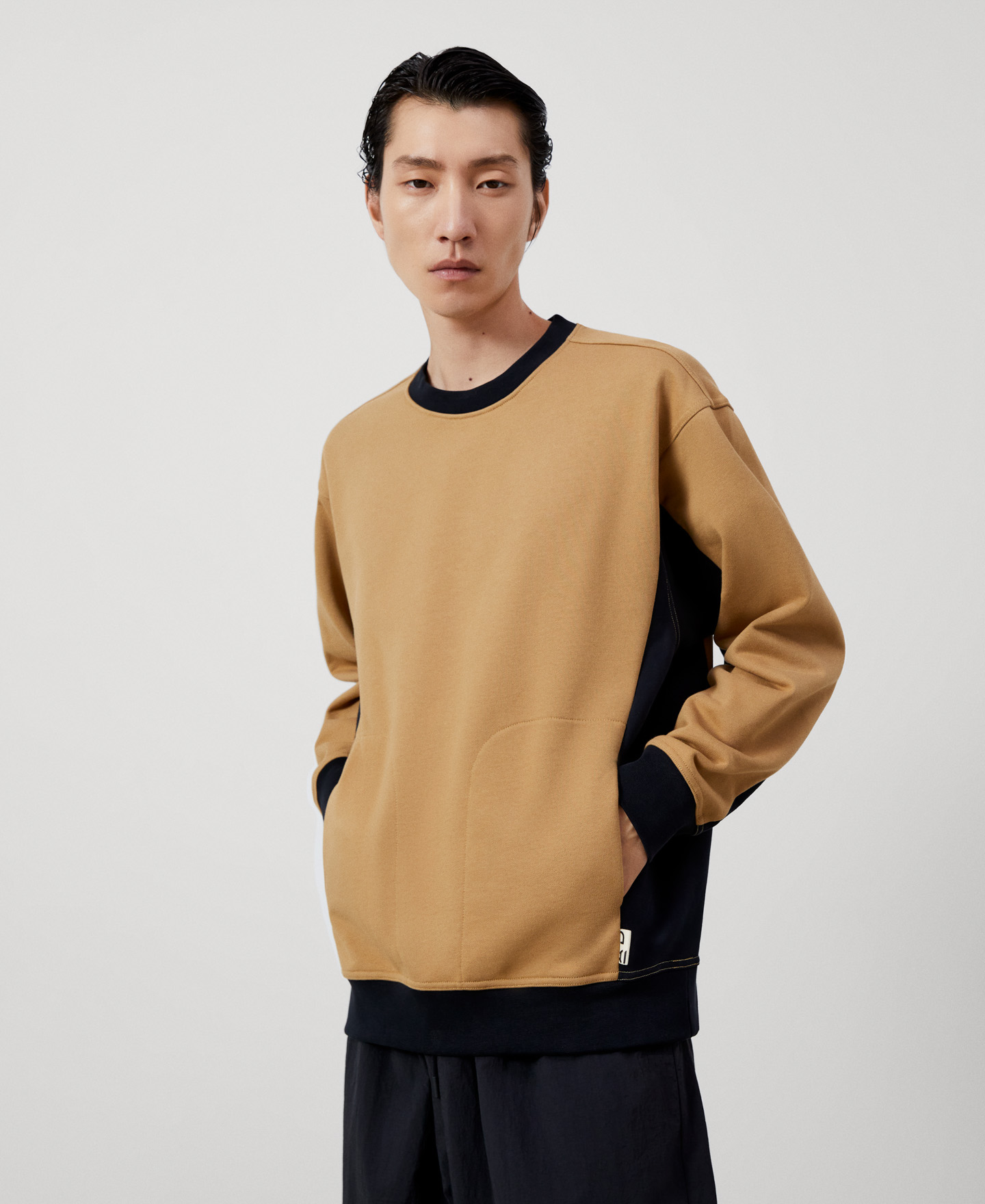 Crew neck cotton sweatshirt image number 0