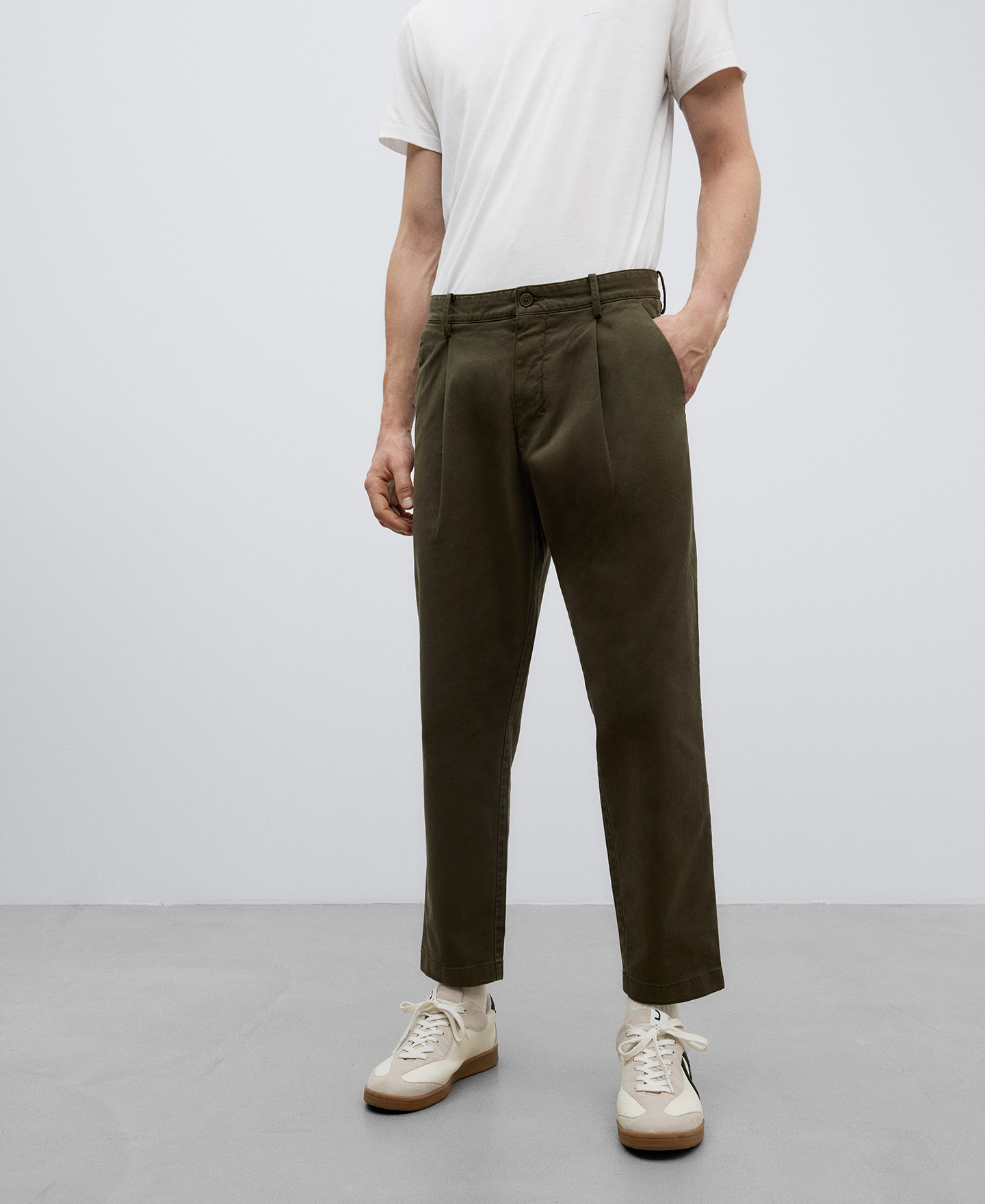 Cotton twill chino pants man | AD Europa