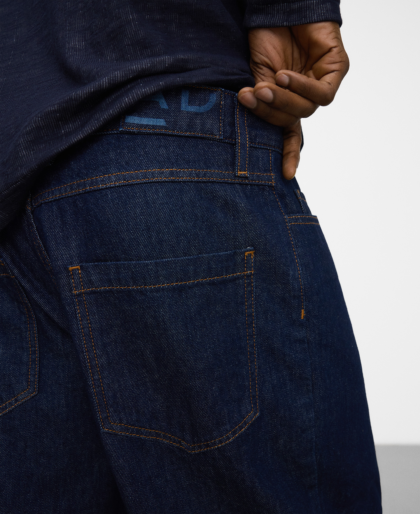 Cotton denim bermuda shorts image number 3