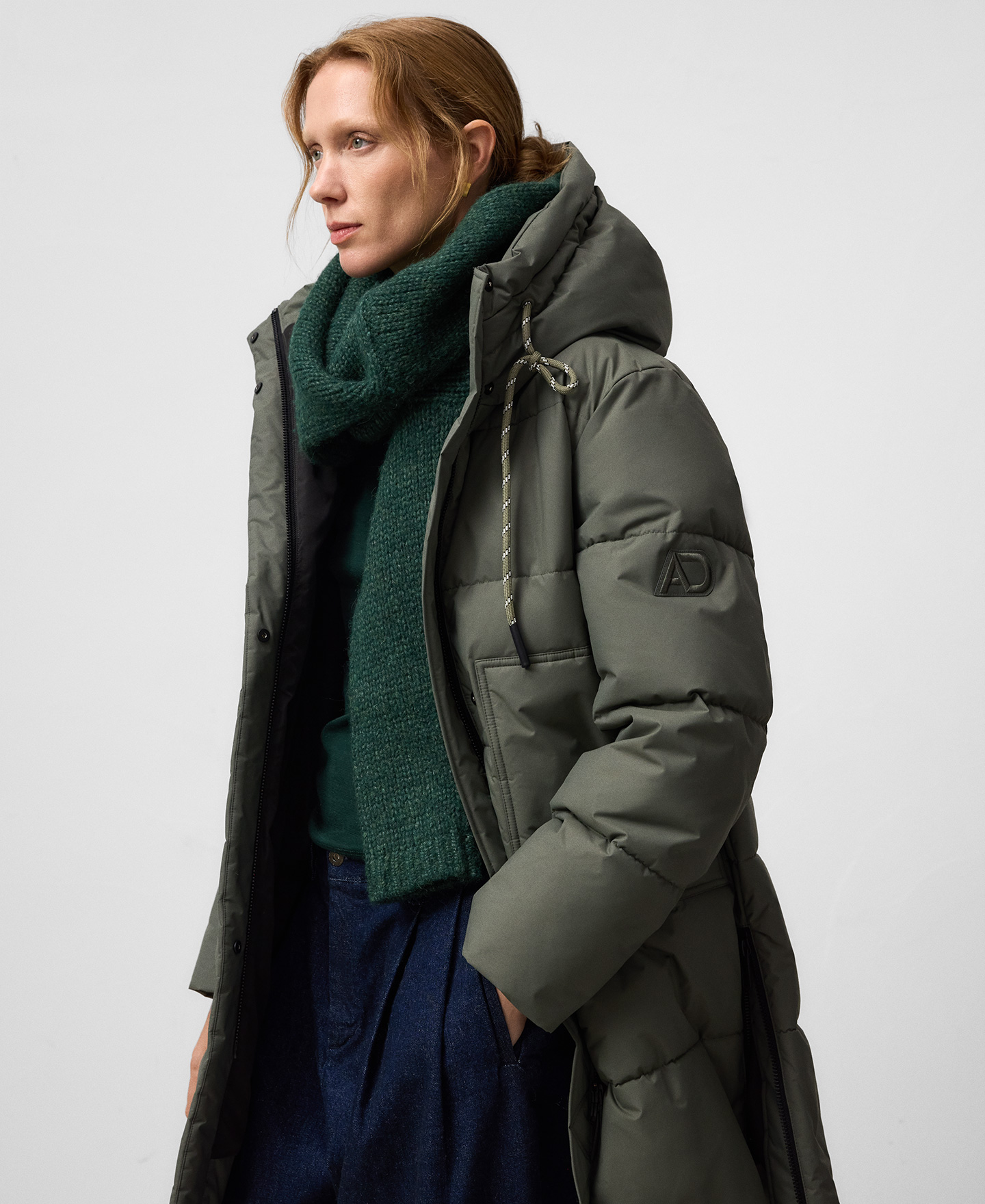 Abrigo largo acolchado mujer image number 4