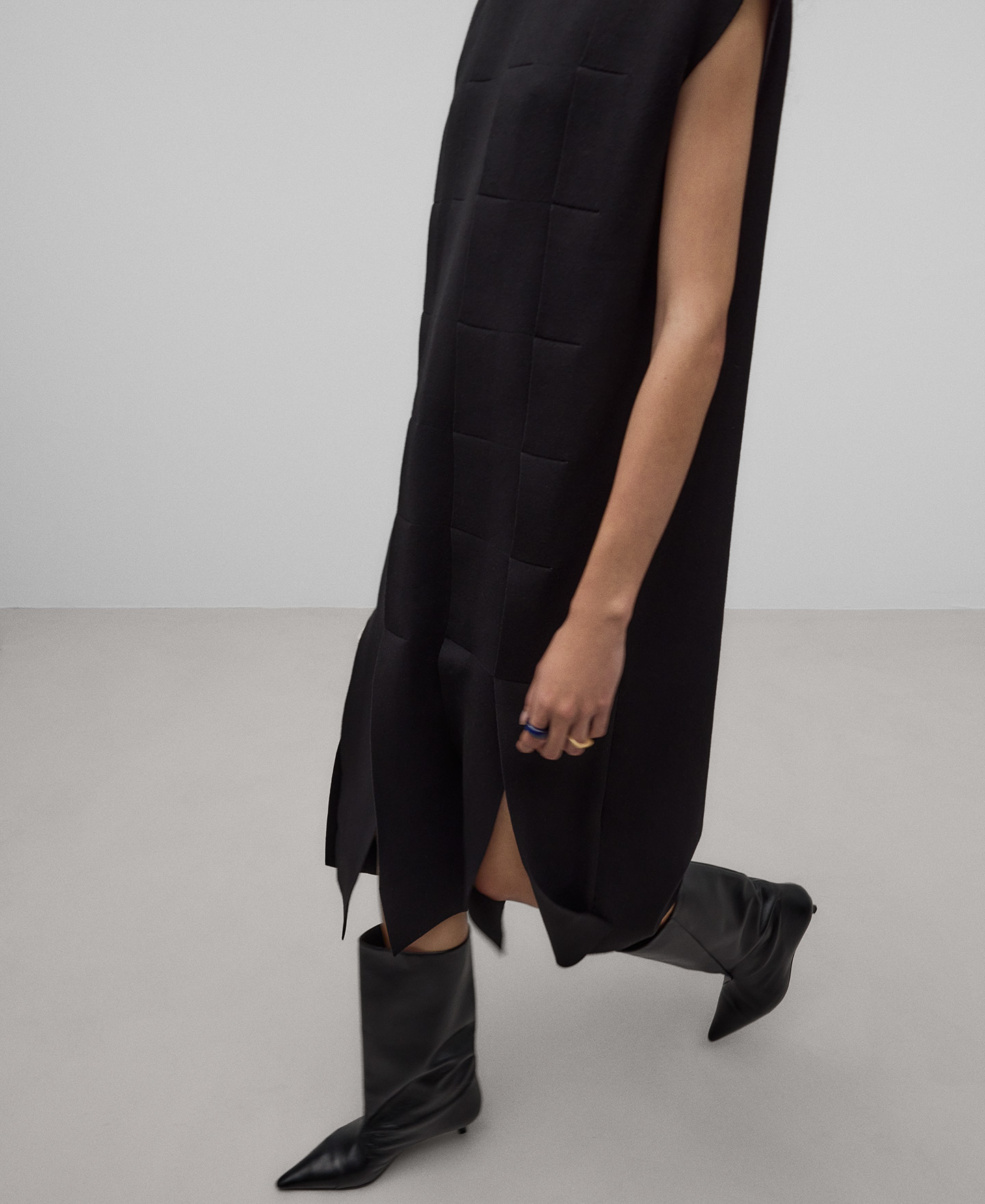 Vestido punto tiras mujer image number 3