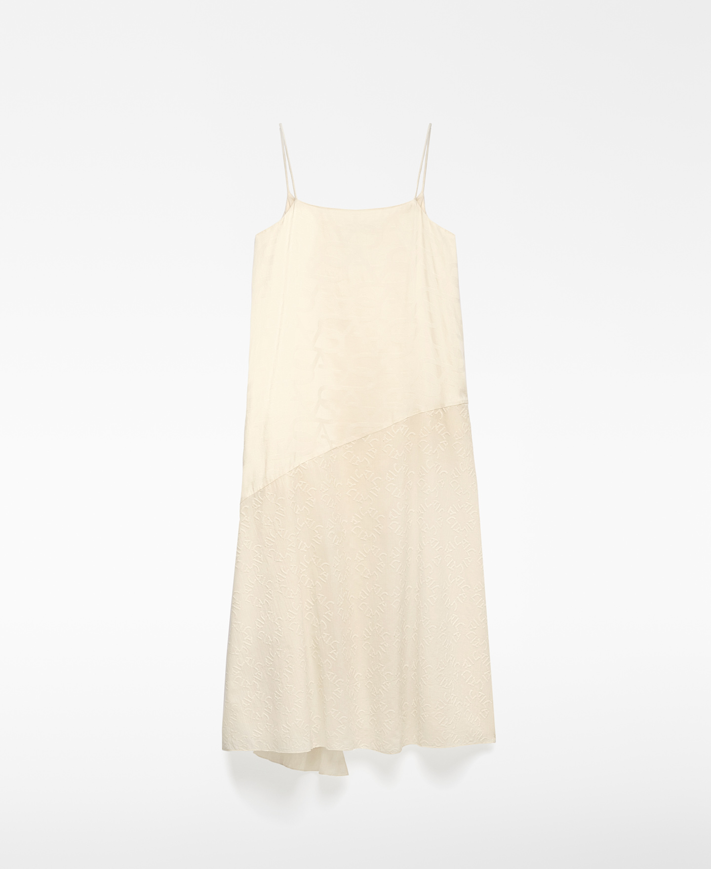 Asymmetrical combined dress woman image number 5