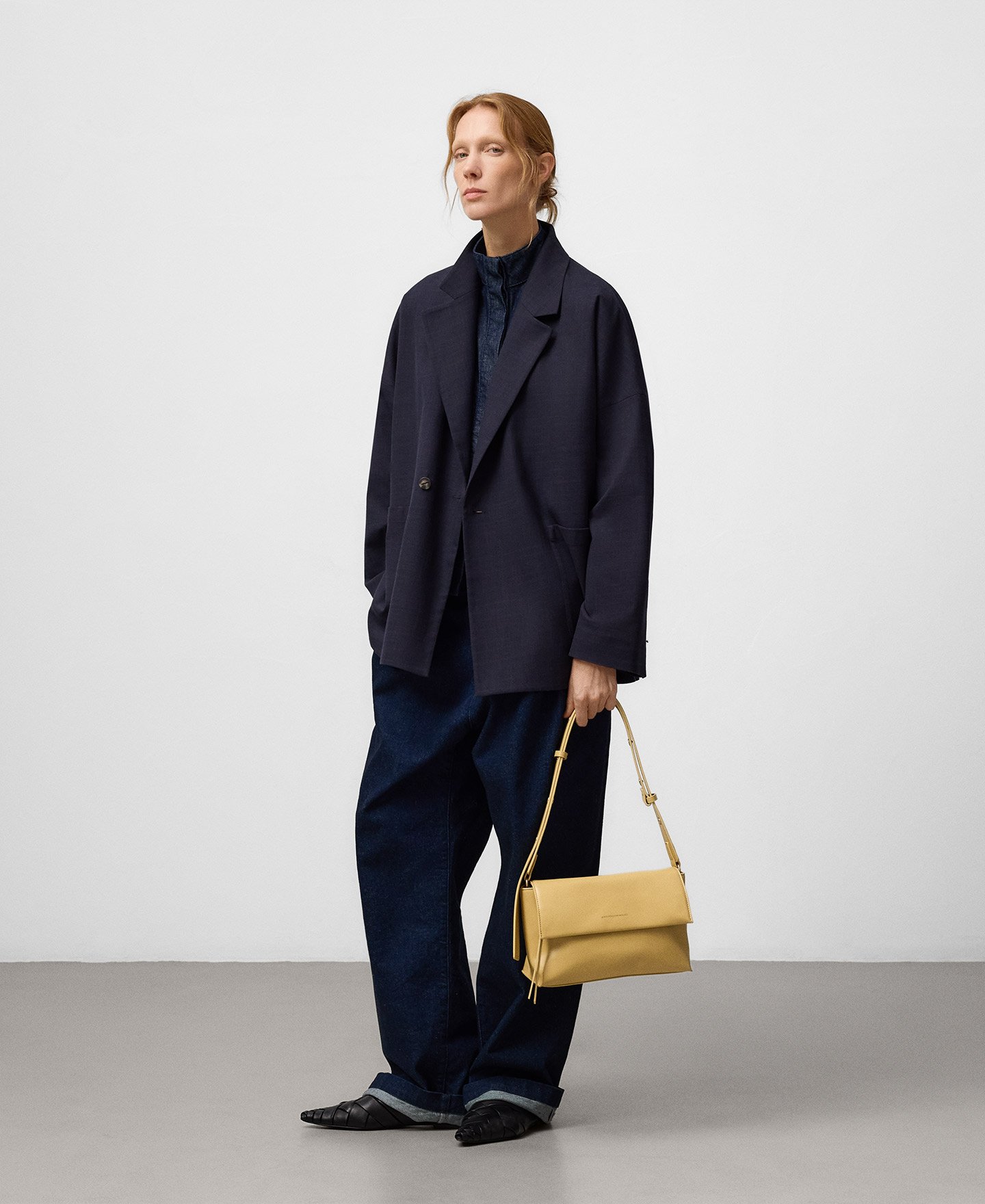 Sac à bandoulière à rabat Cuir Sans Cuir femme image number 4