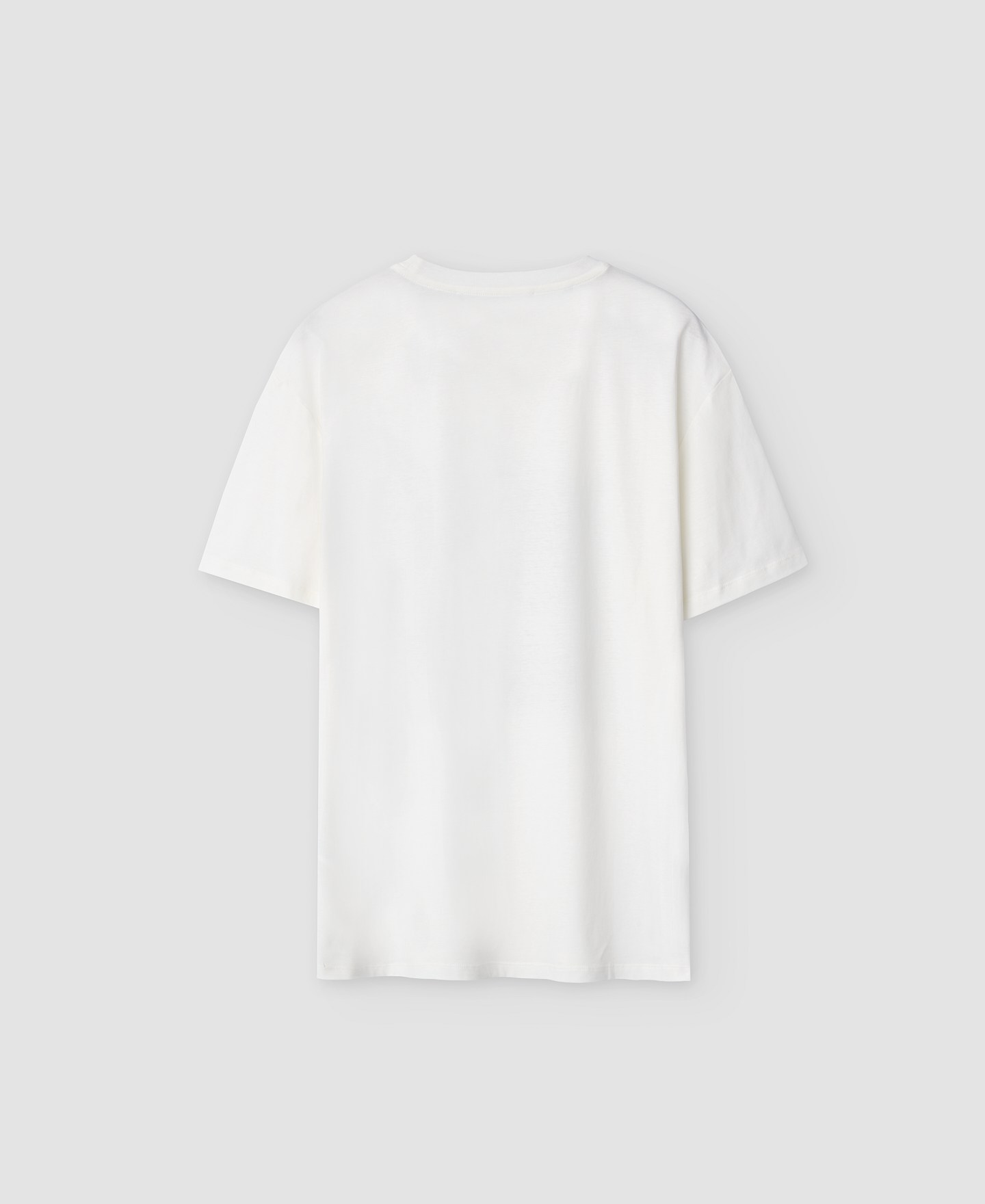 White printed cotton T-shirt man image number 1