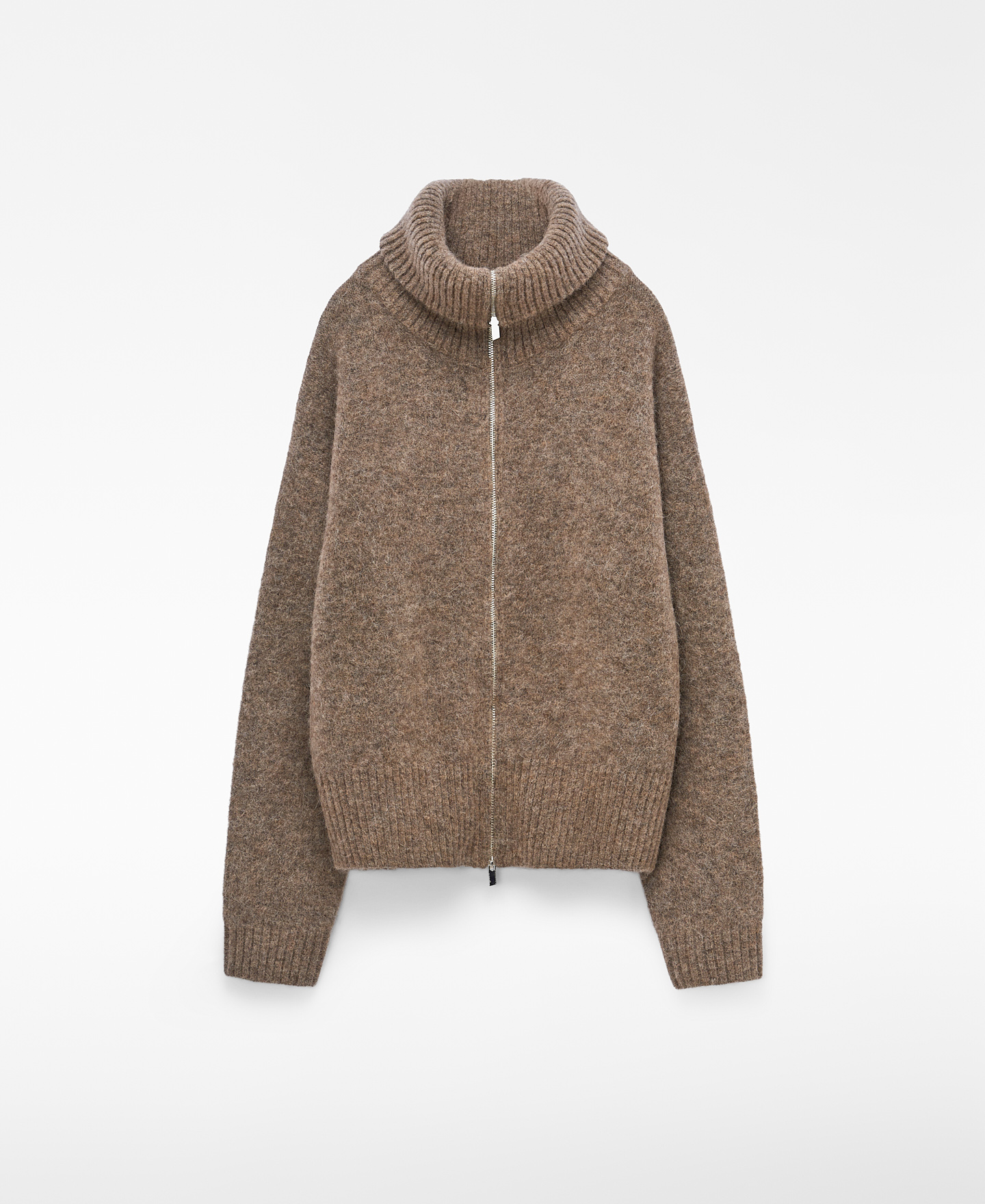 Rollkragenjacke mit Alpaka-Jacke image number 4