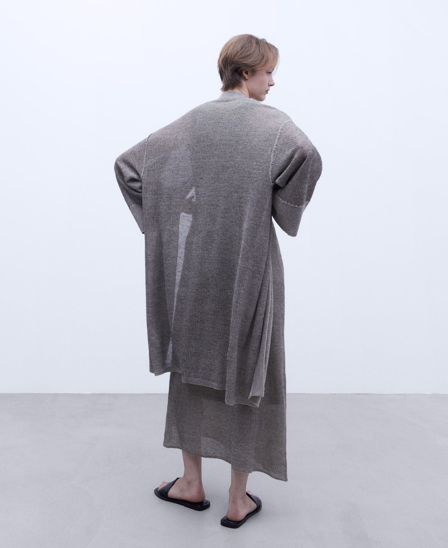 Chaqueta kimono punto perlado image number 2