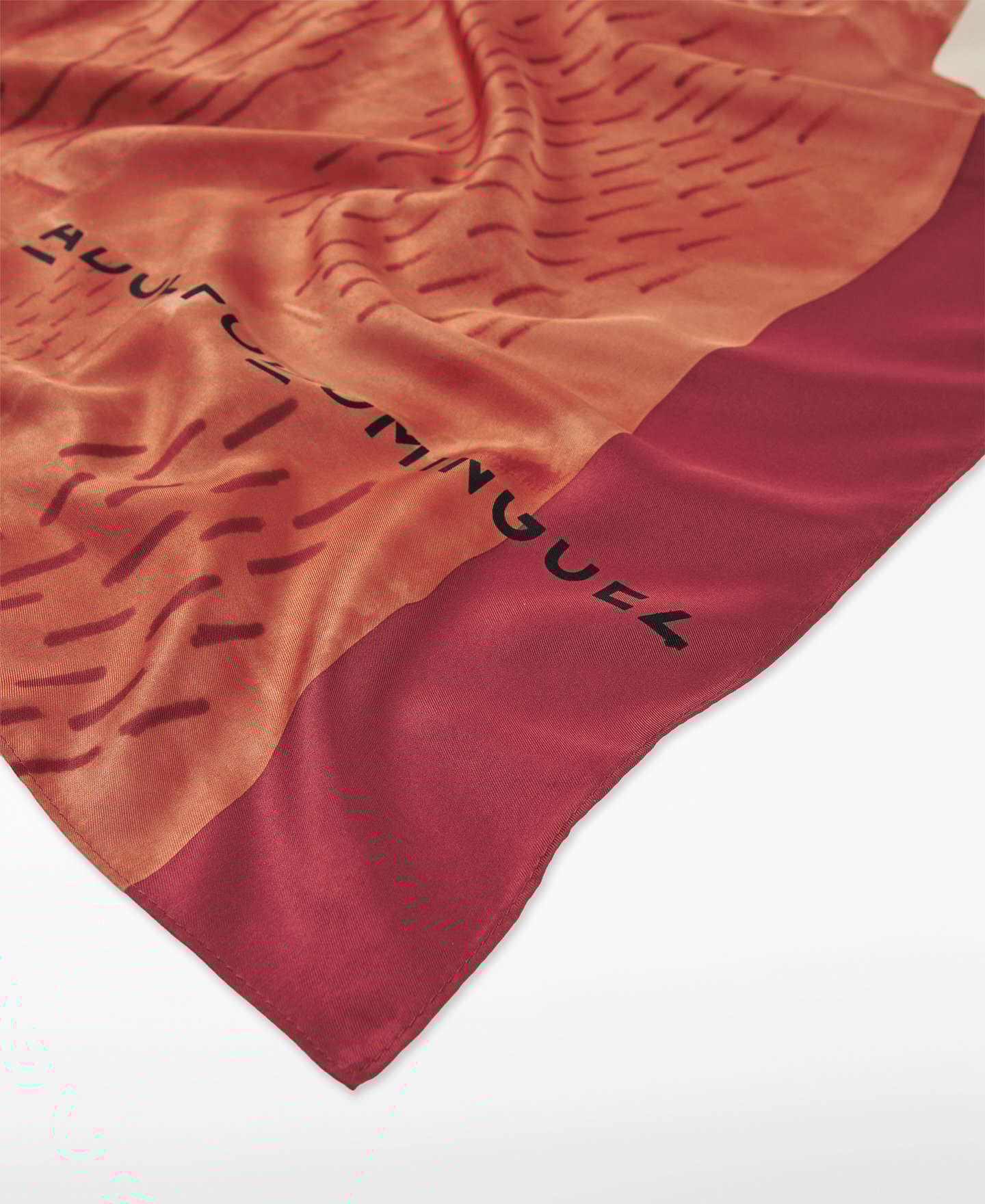 Printed square scarf woman image number 2