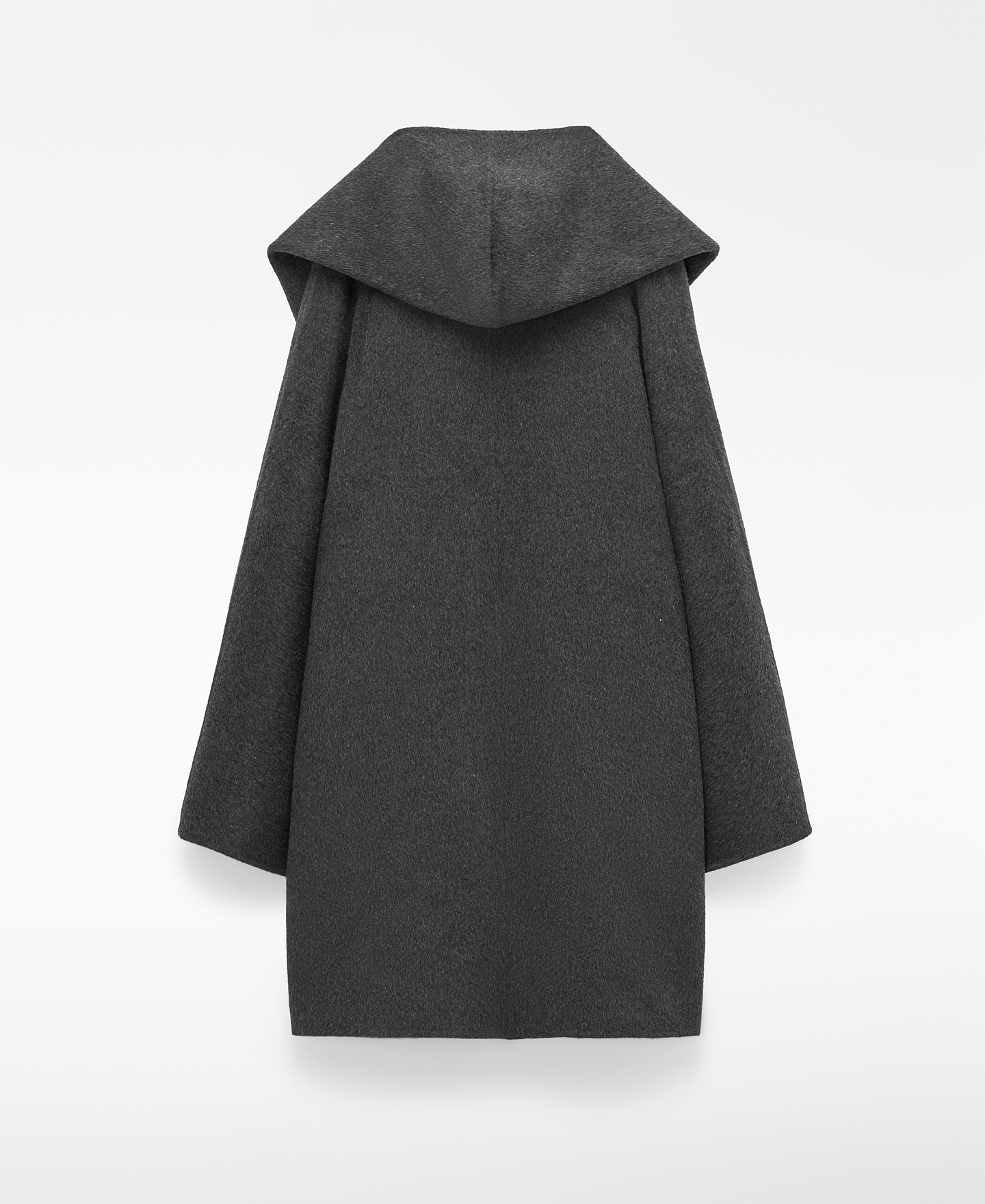 Wrap collar double-faced coat image number 1