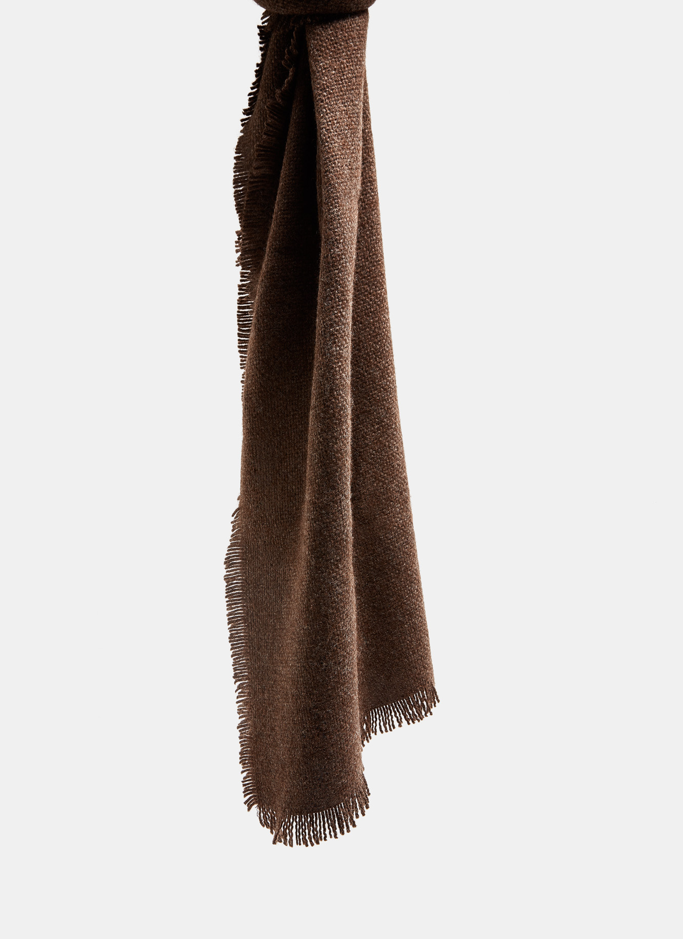 Alpaca and wool blend scarf image number 2