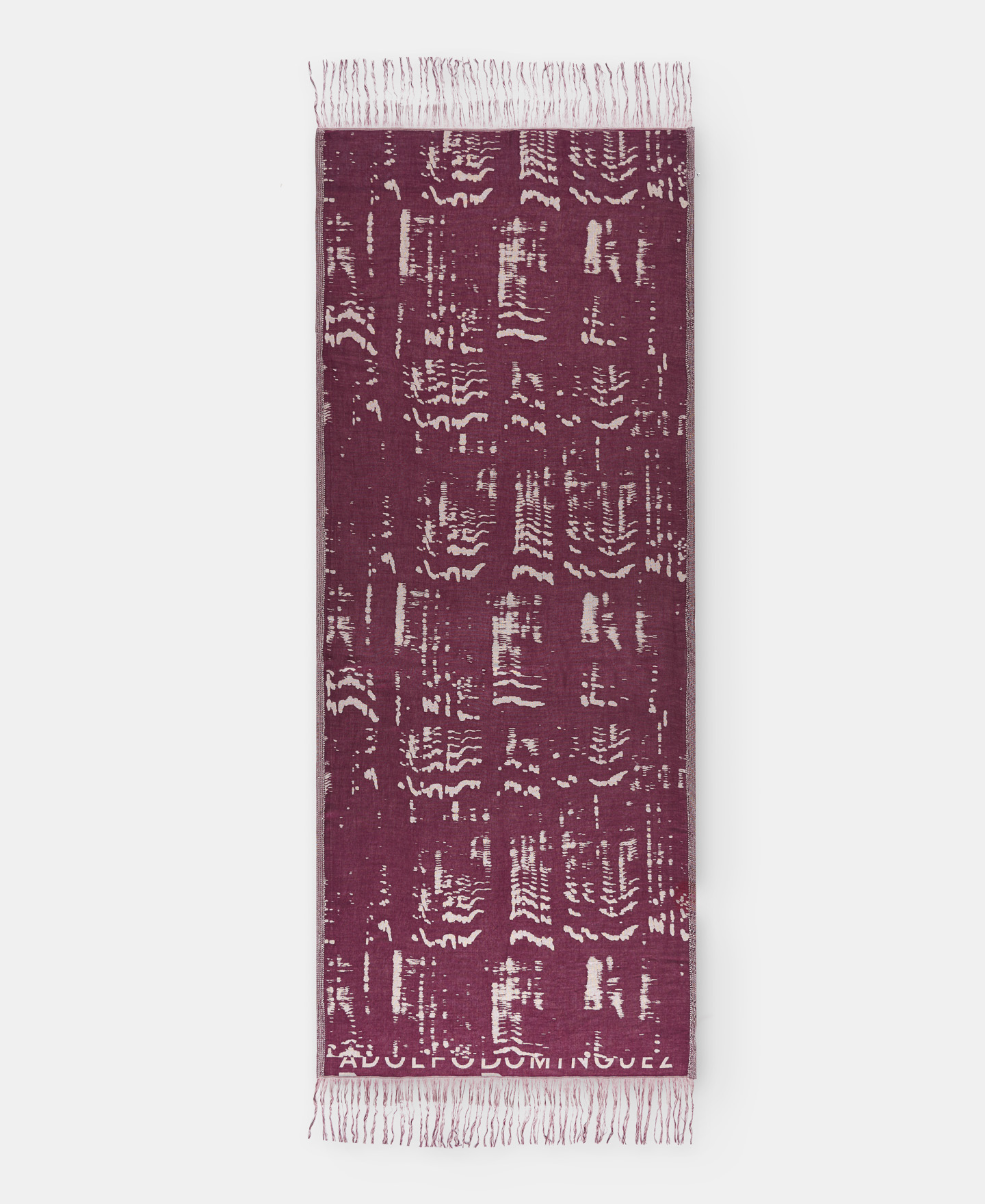 Wave print jacquard shawl image number 0