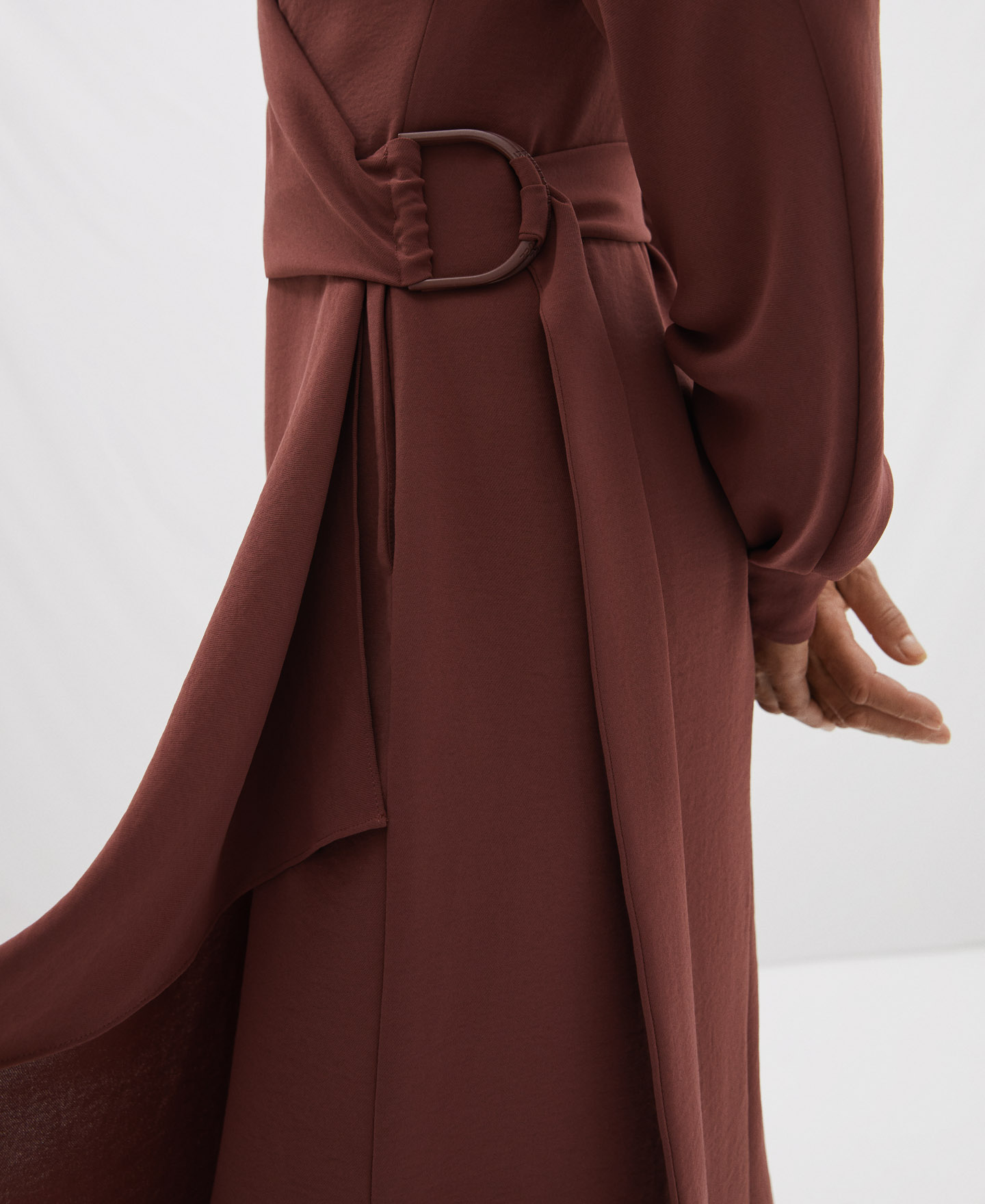 Wrap-around dress with side lacing image number 3