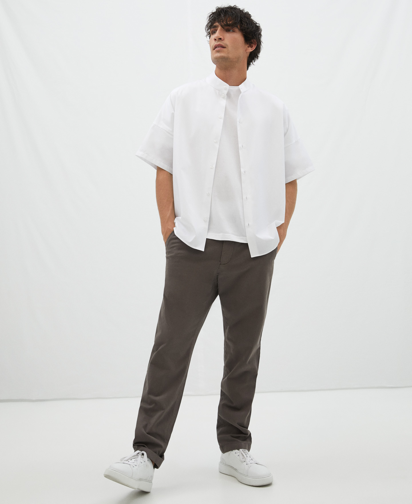 Cotton chino trousers image number 1