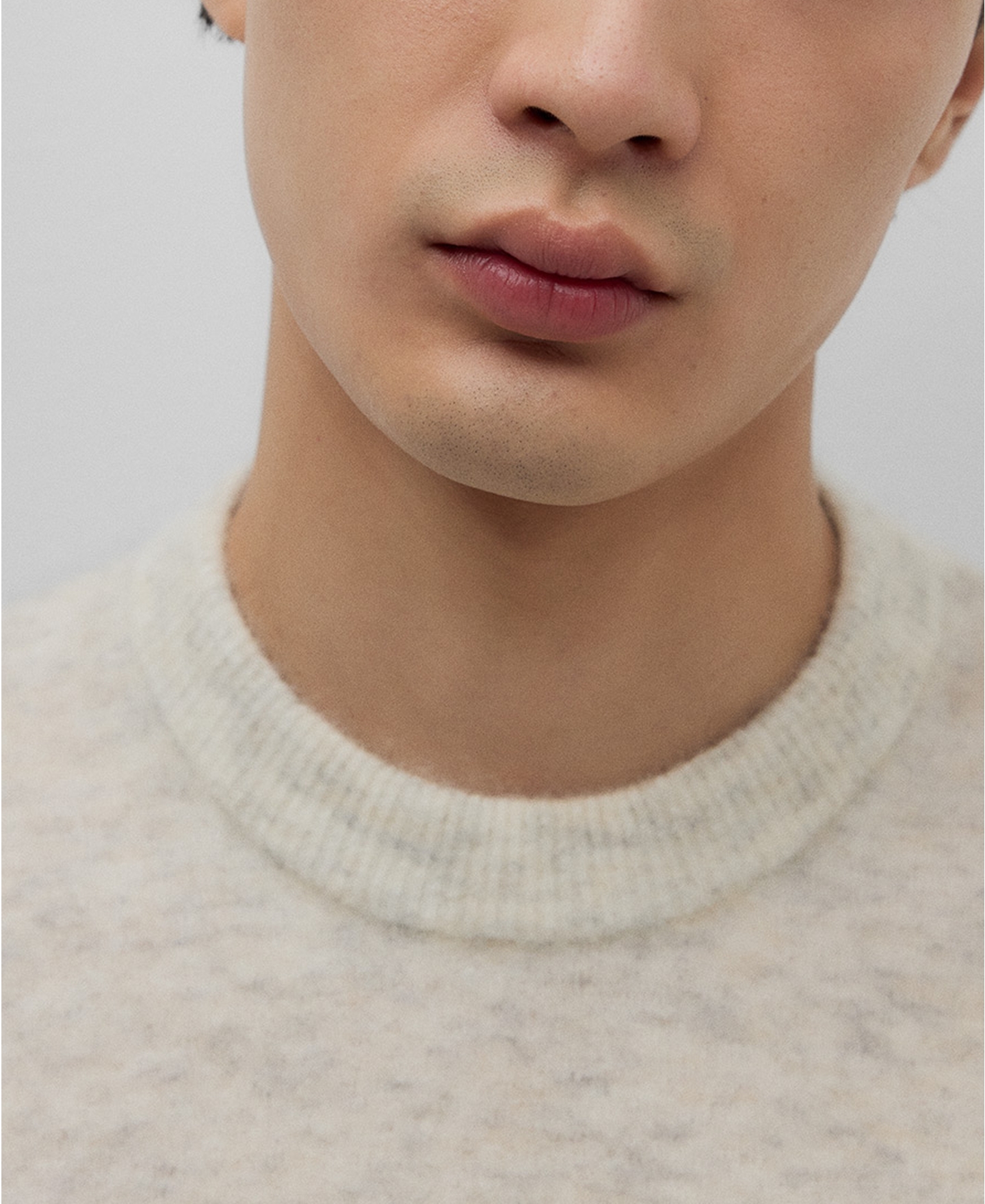 Mohair blend sweater man image number 3