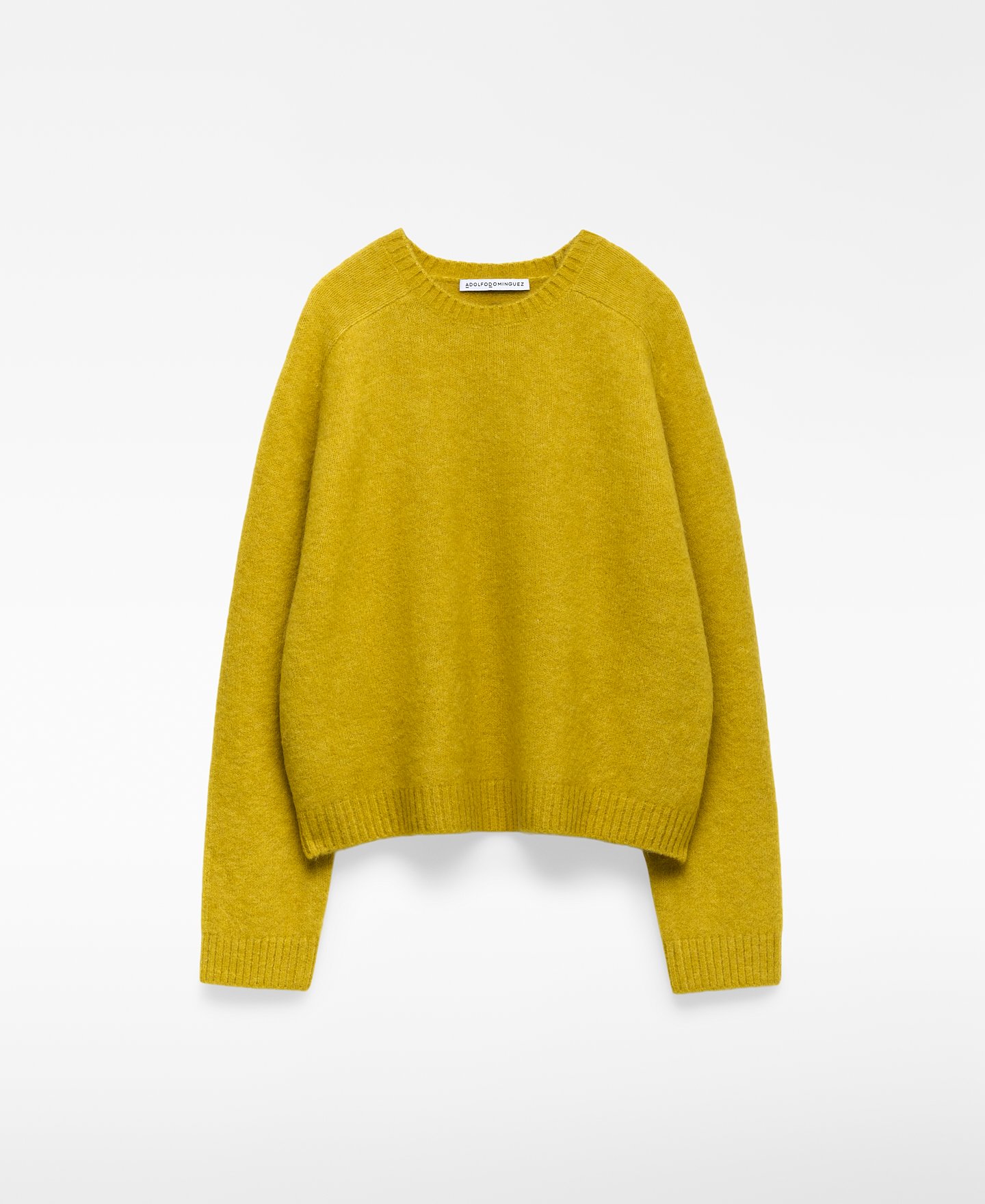 Crew collar knit short sweater woman image number 0