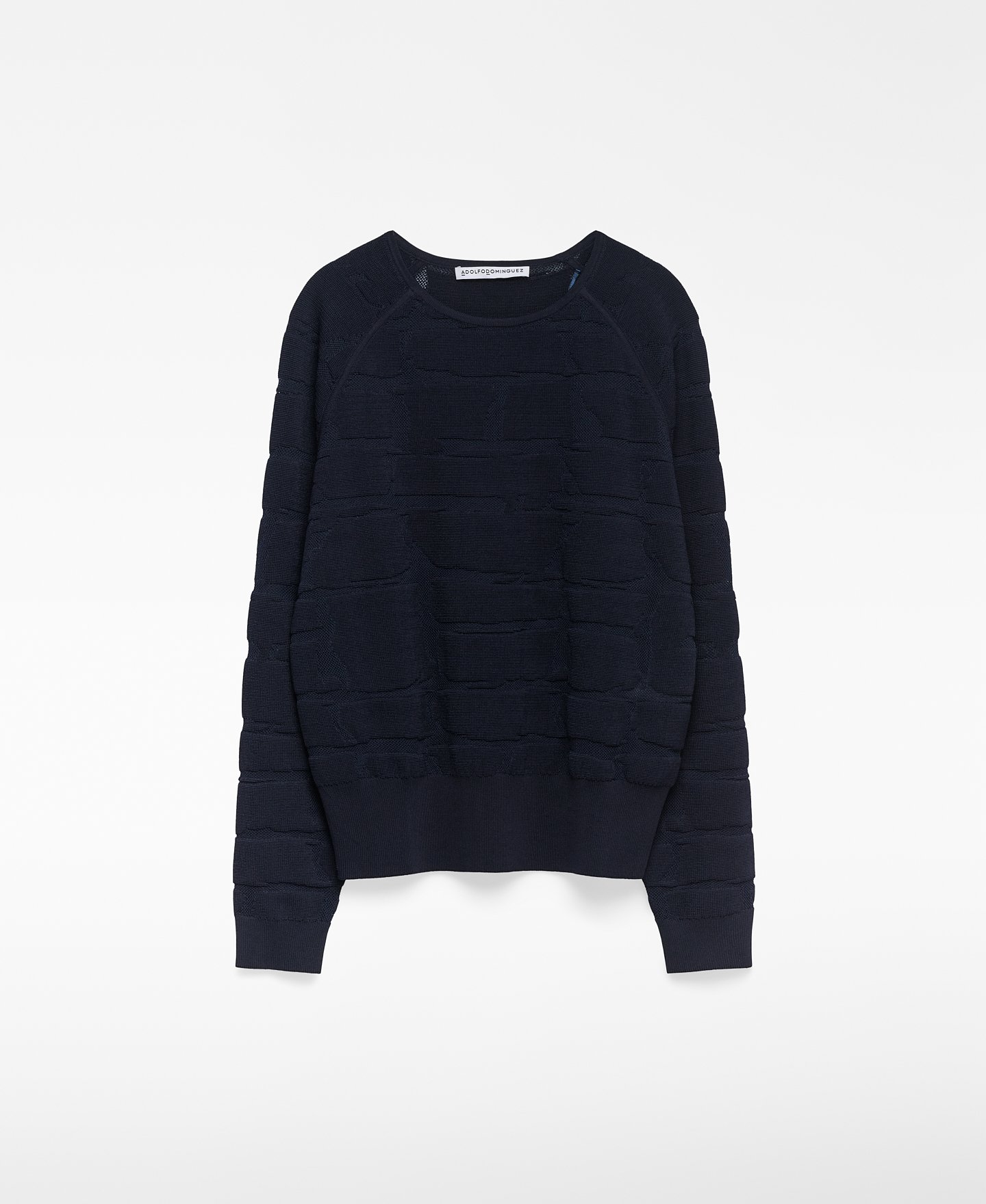 Jacquard knit sweater woman image number 4