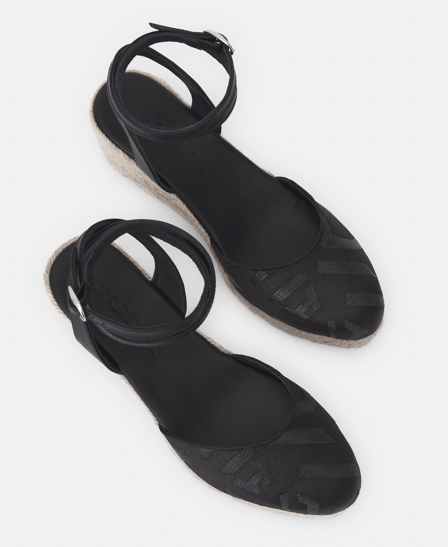 Double jute espadrille with wedge image number 1