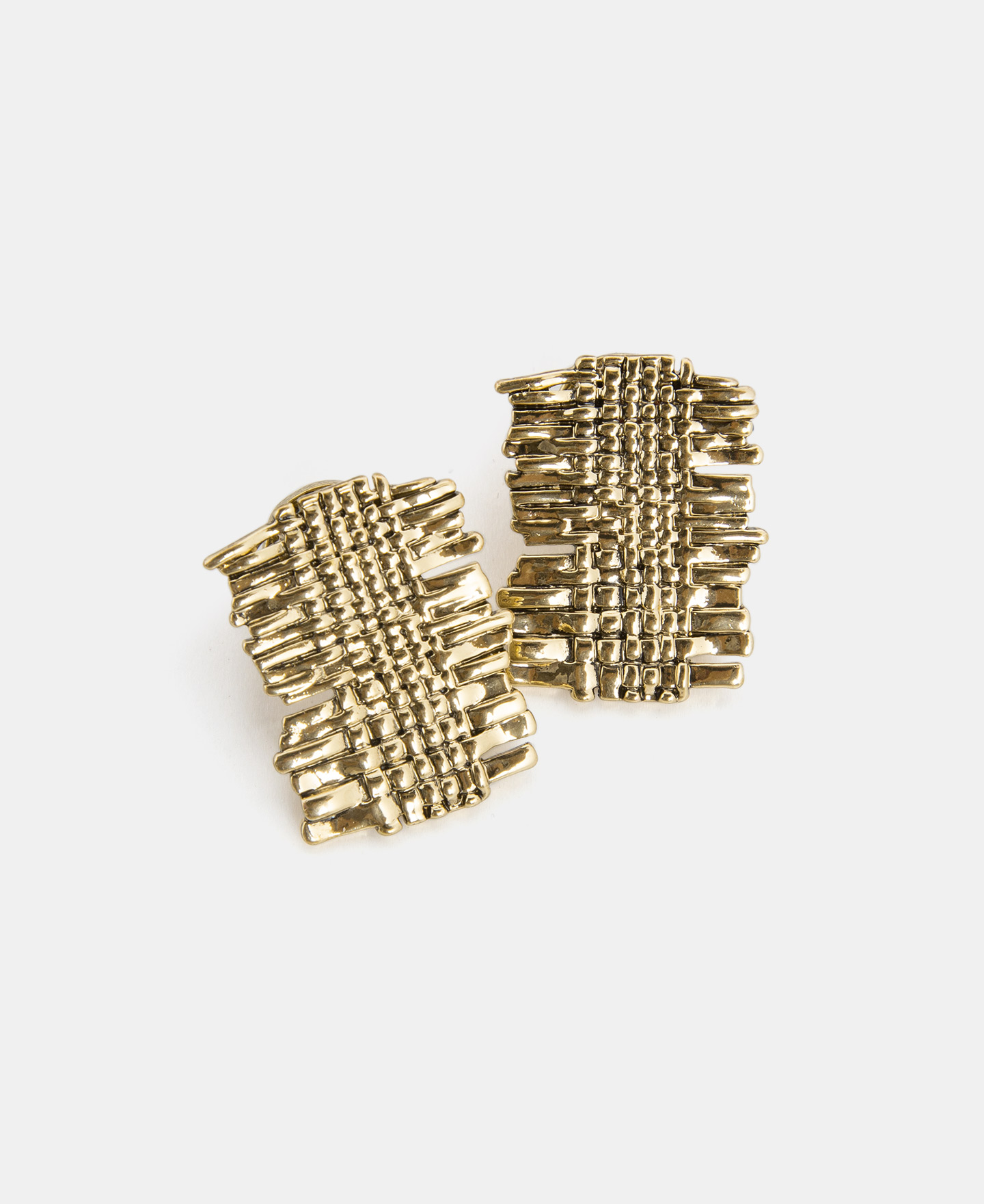 Zinc plaited earrings image number 1