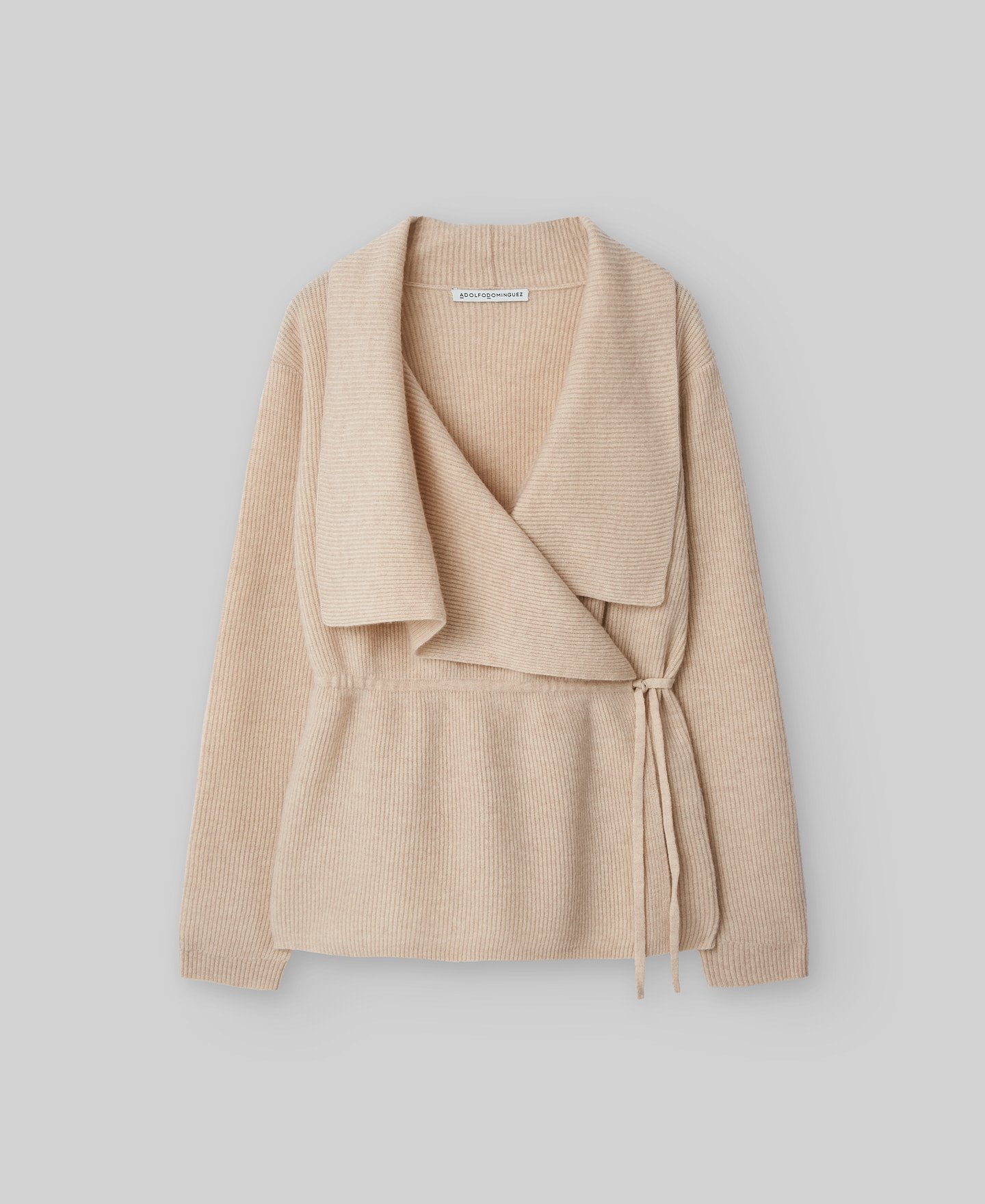 Chaqueta punto cuello envolvente mujer image number 4