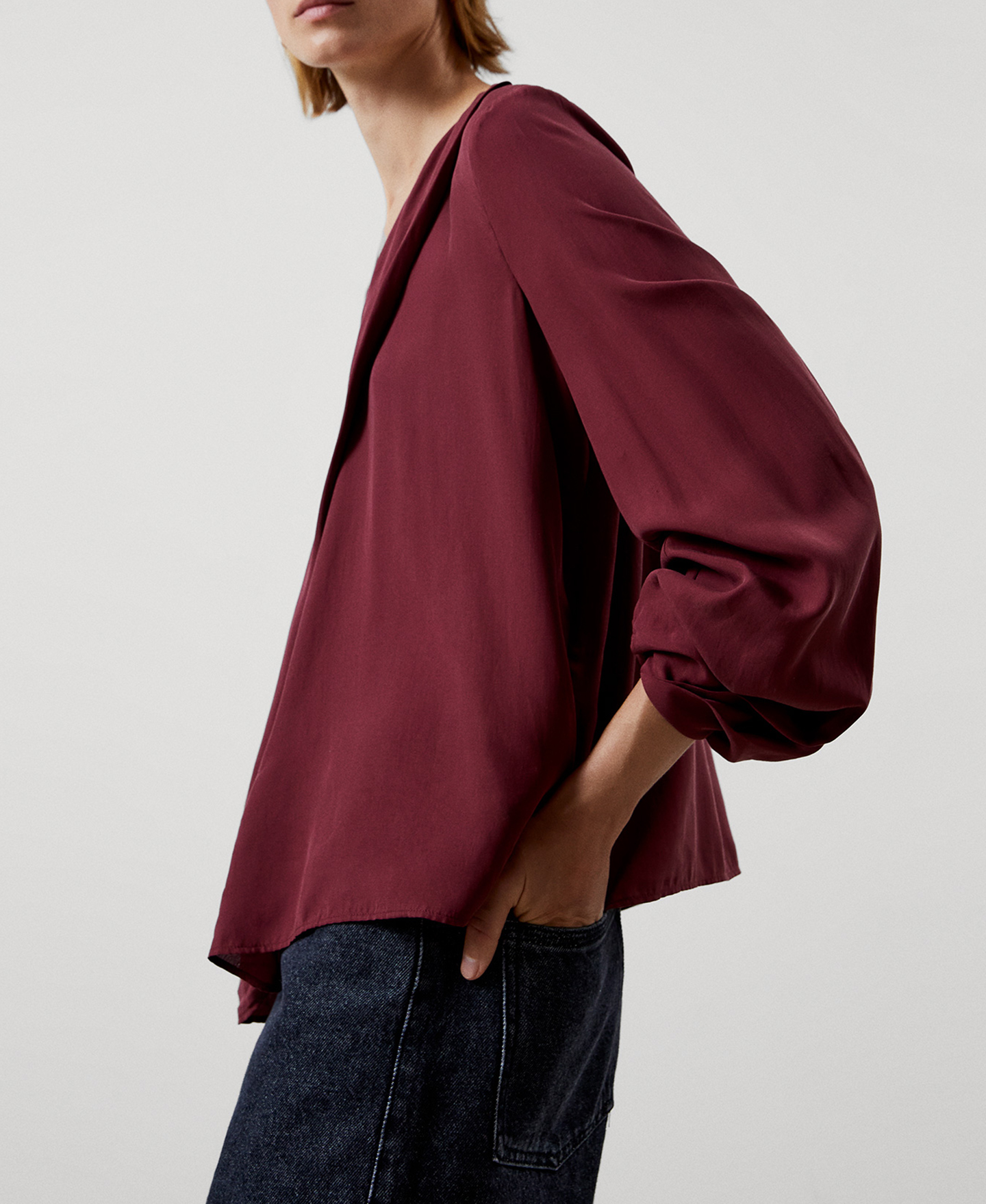 Lyocell blouse image number 3