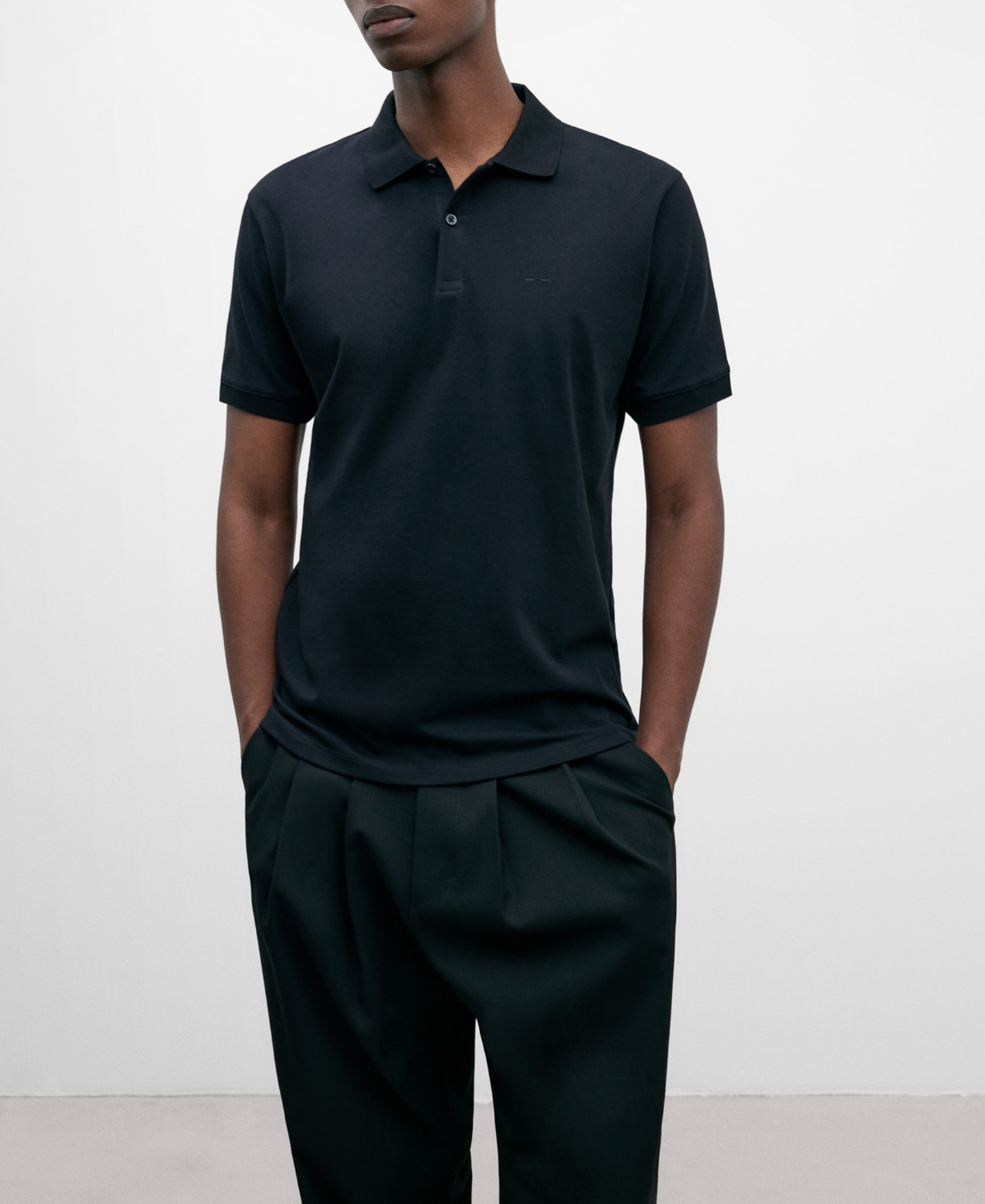 Mercerised cotton polo shirt image number 0